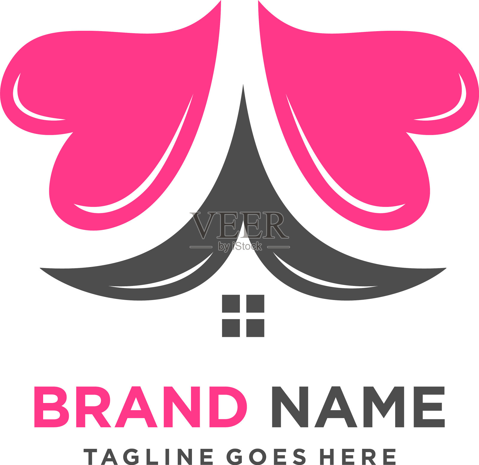 家爱的标志插画图片素材