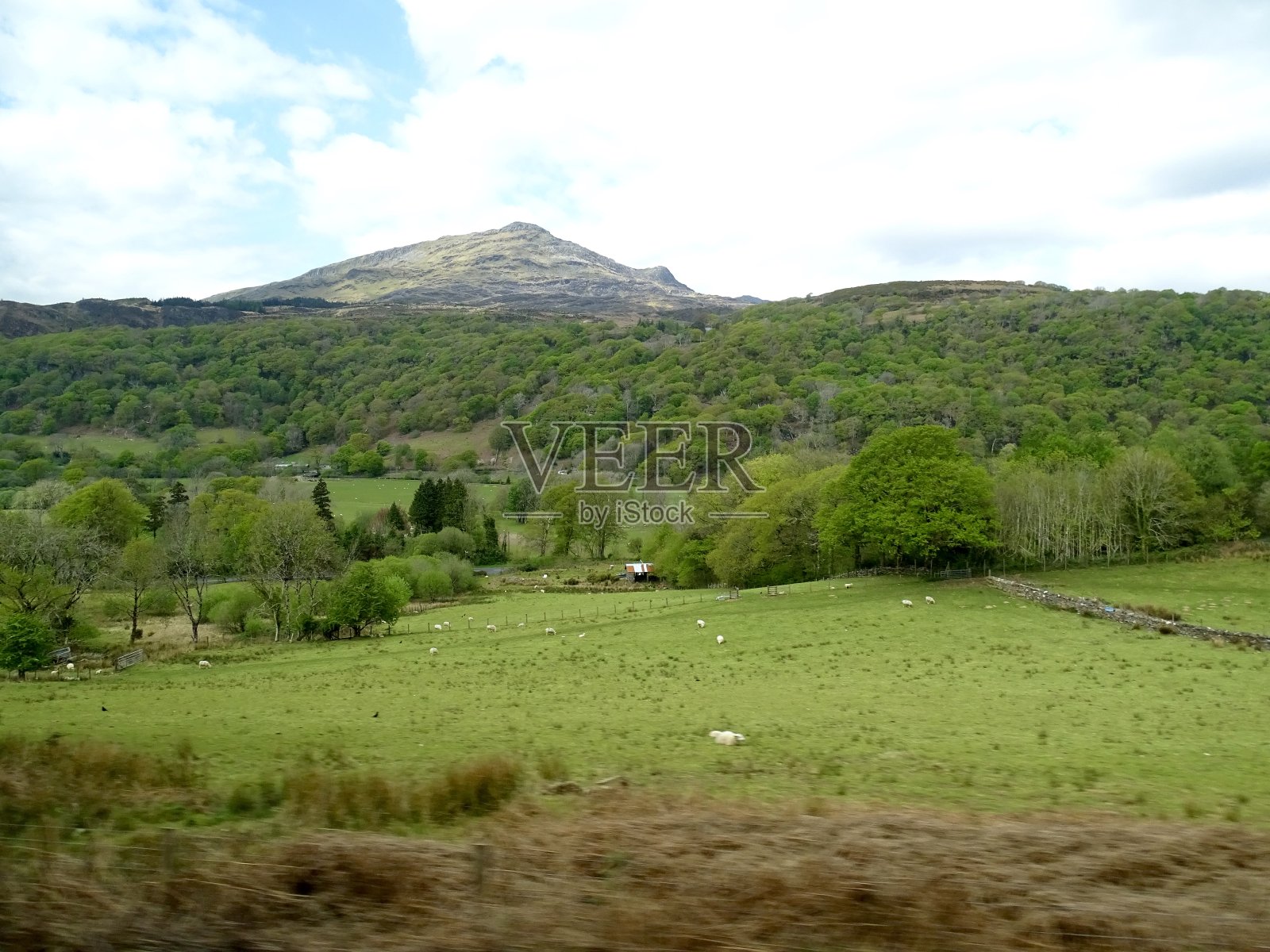威尔士的山景照片摄影图片