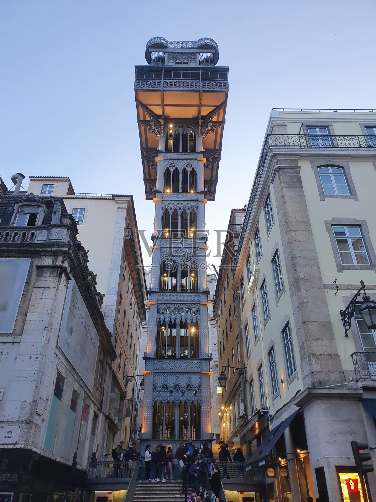 圣胡斯塔升降机照片摄影图片