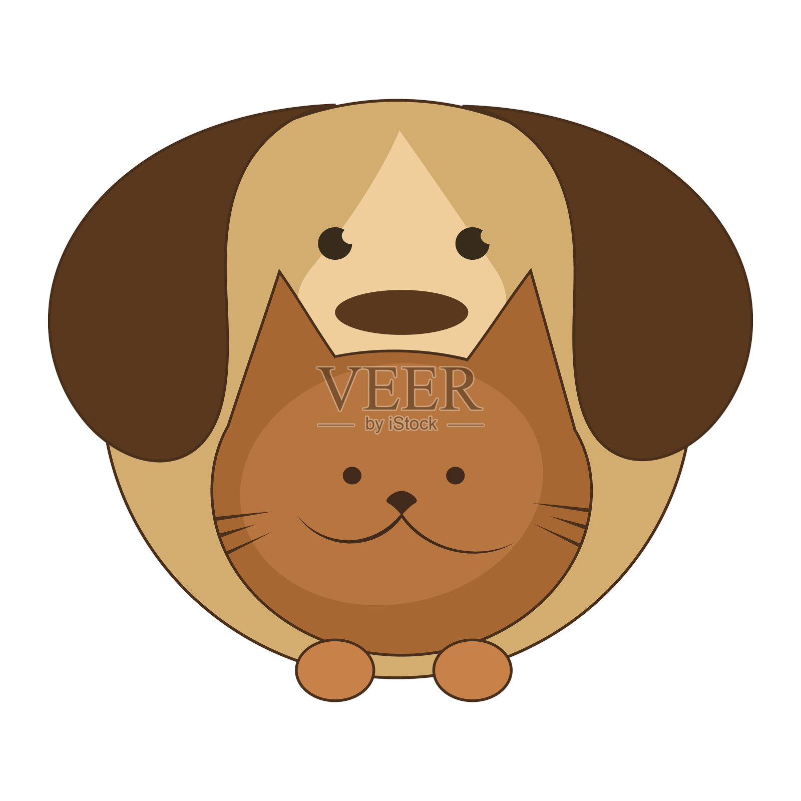 宠物店的兽医标志设计元素图片