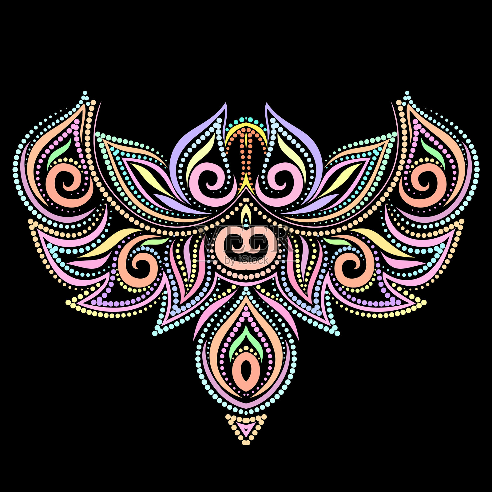 领口-装饰民族设计插画图片素材