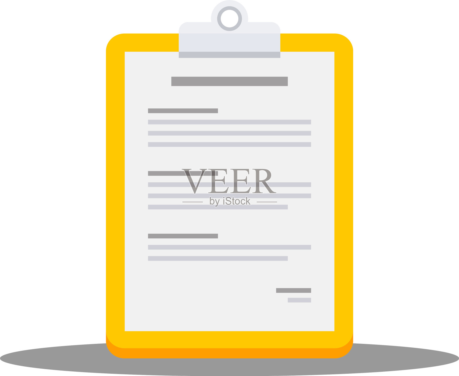 剪贴板文档平面图标插画图片素材