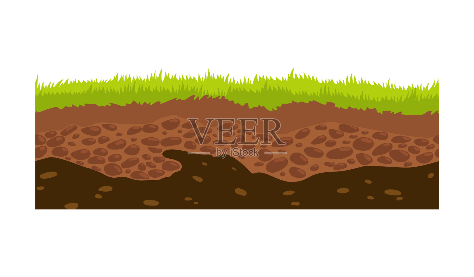 无缝地面土壤和土地图像的用户界面插画图片素材