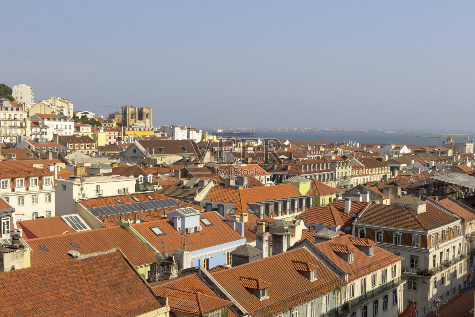 圣维森特佛莱修道院全景，里斯本，葡萄牙照片摄影图片