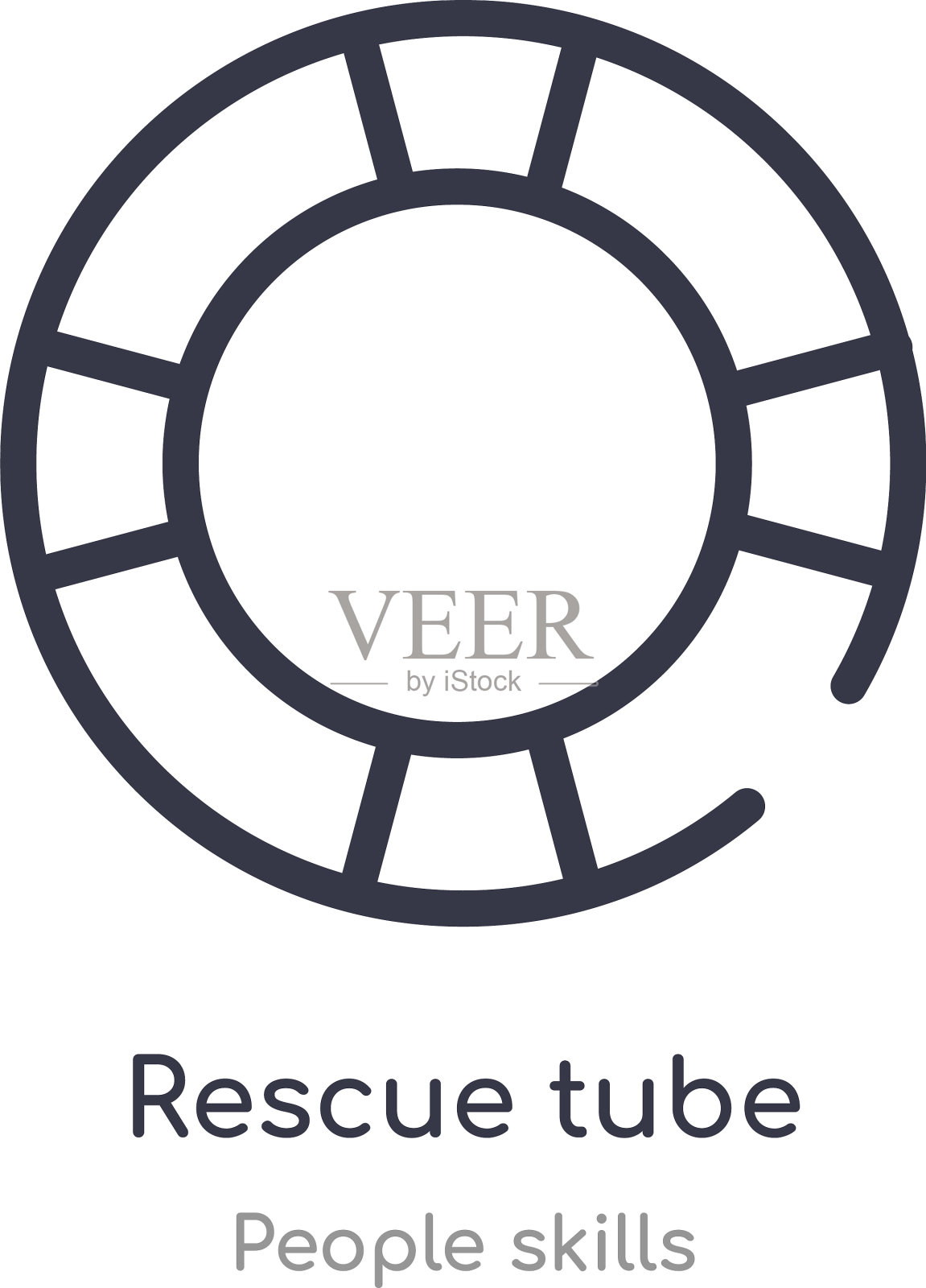 救援管轮廓图标孤立线从图标素材