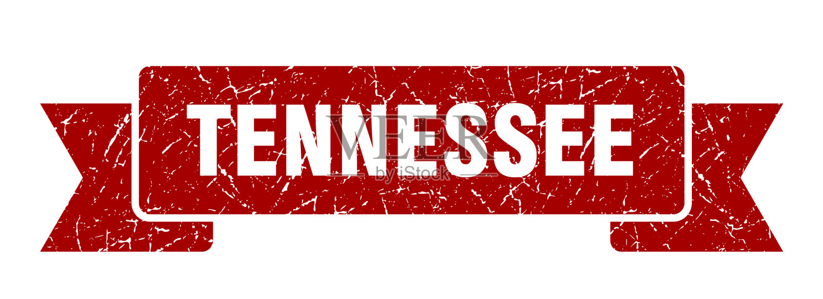 田纳西红丝带乐队标志插画图片素材