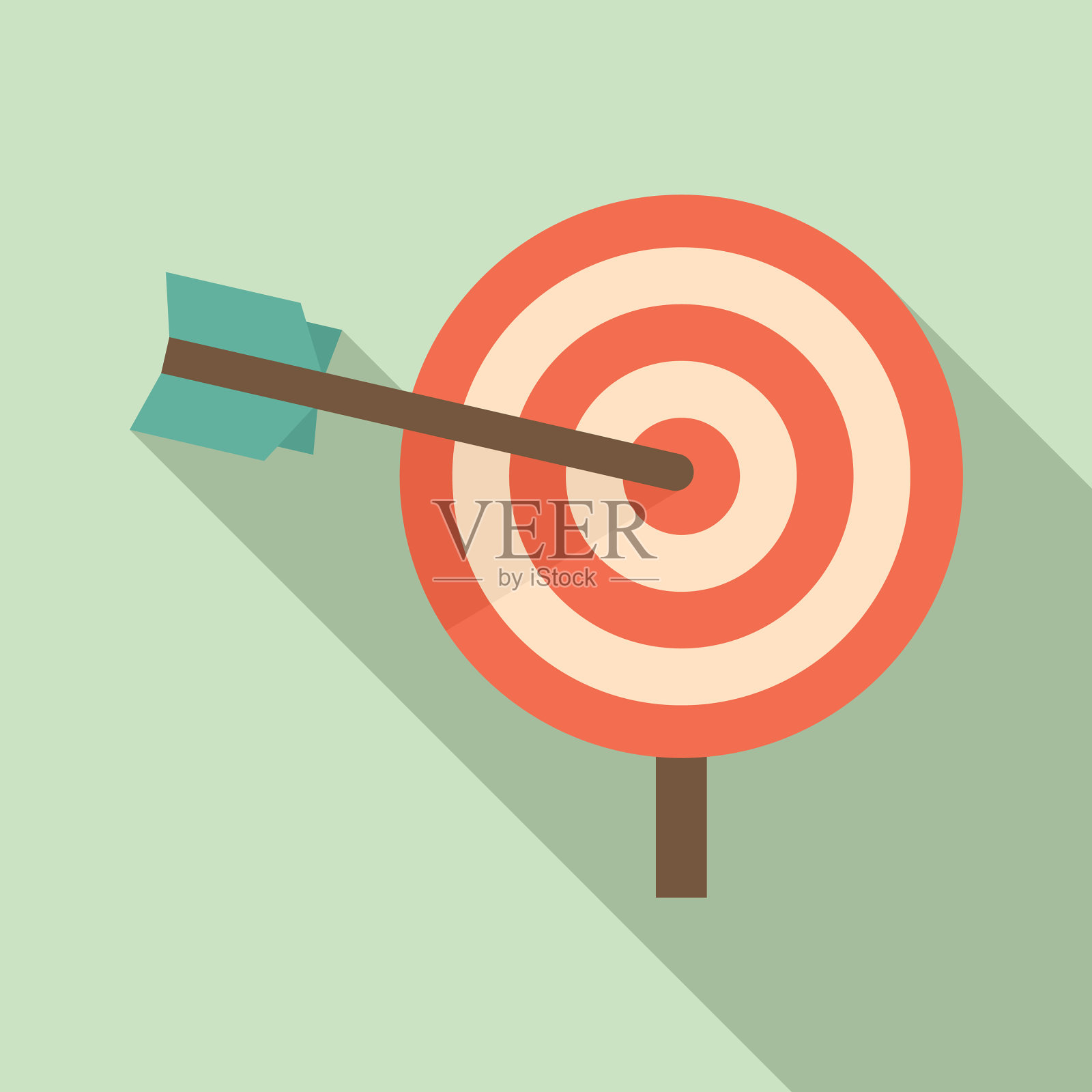 公司业务目标图标风格扁平化插画图片素材