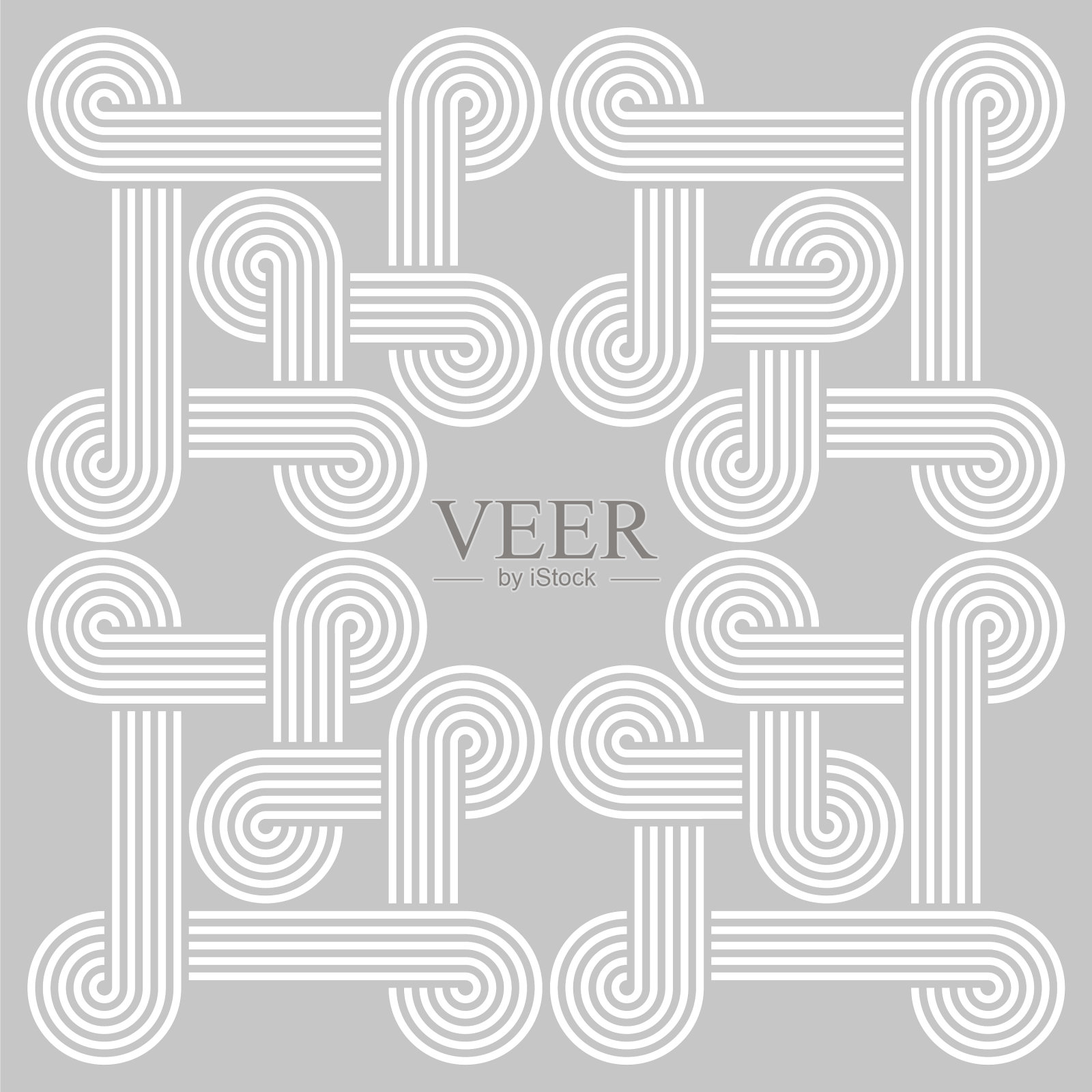 扭曲条纹线无缝图案插画图片素材