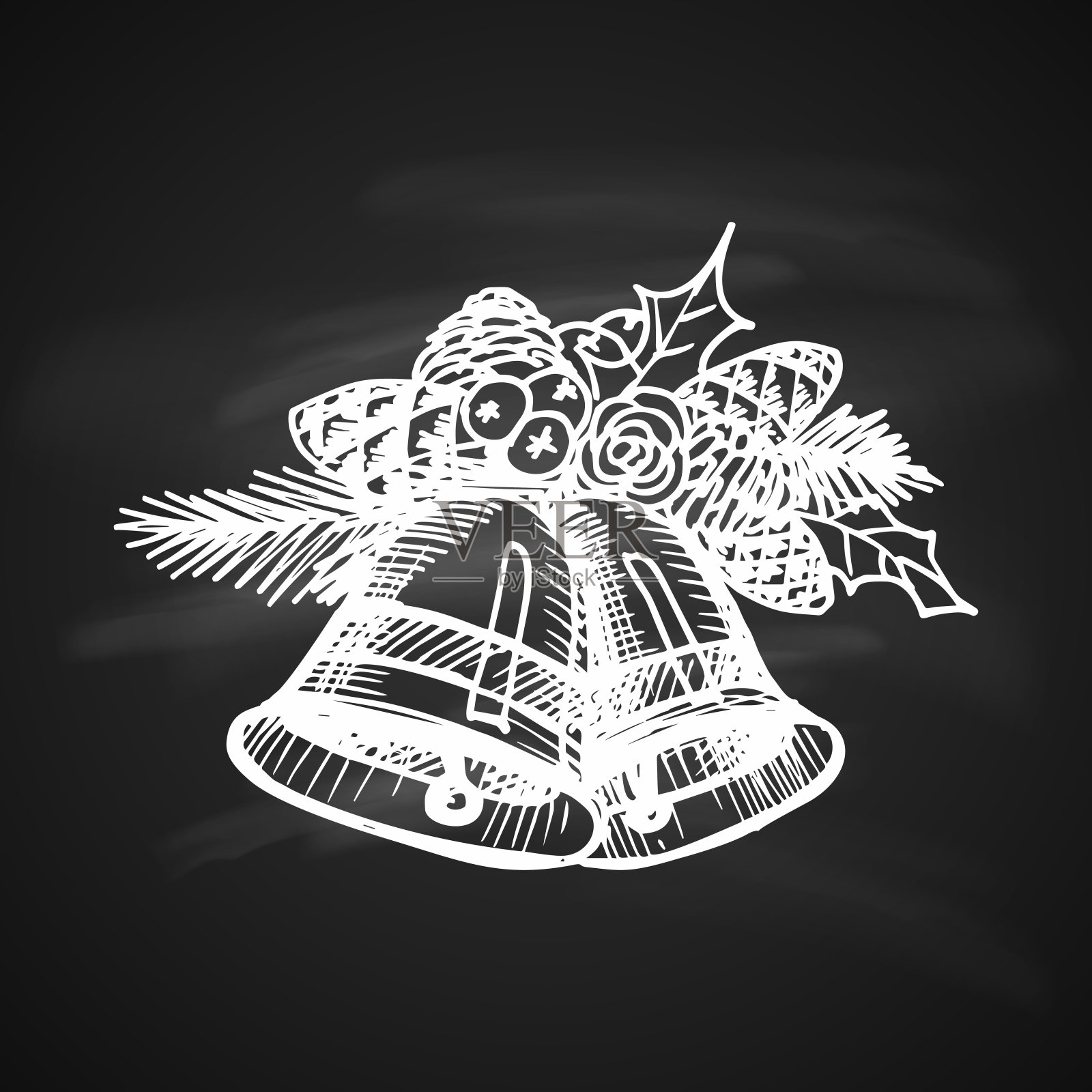 圣诞贺卡插画图片素材