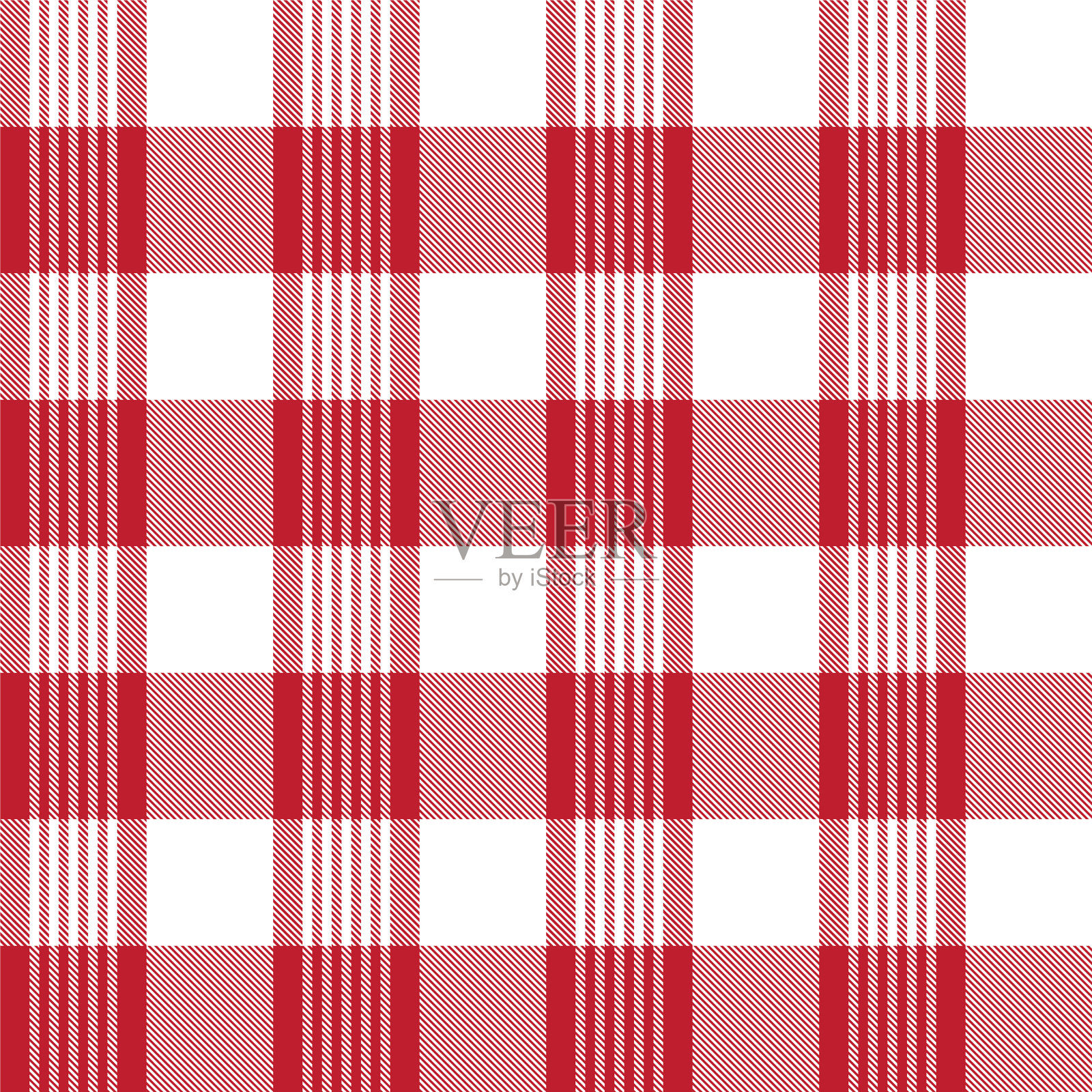 红色不对称格纹无缝图案插画图片素材