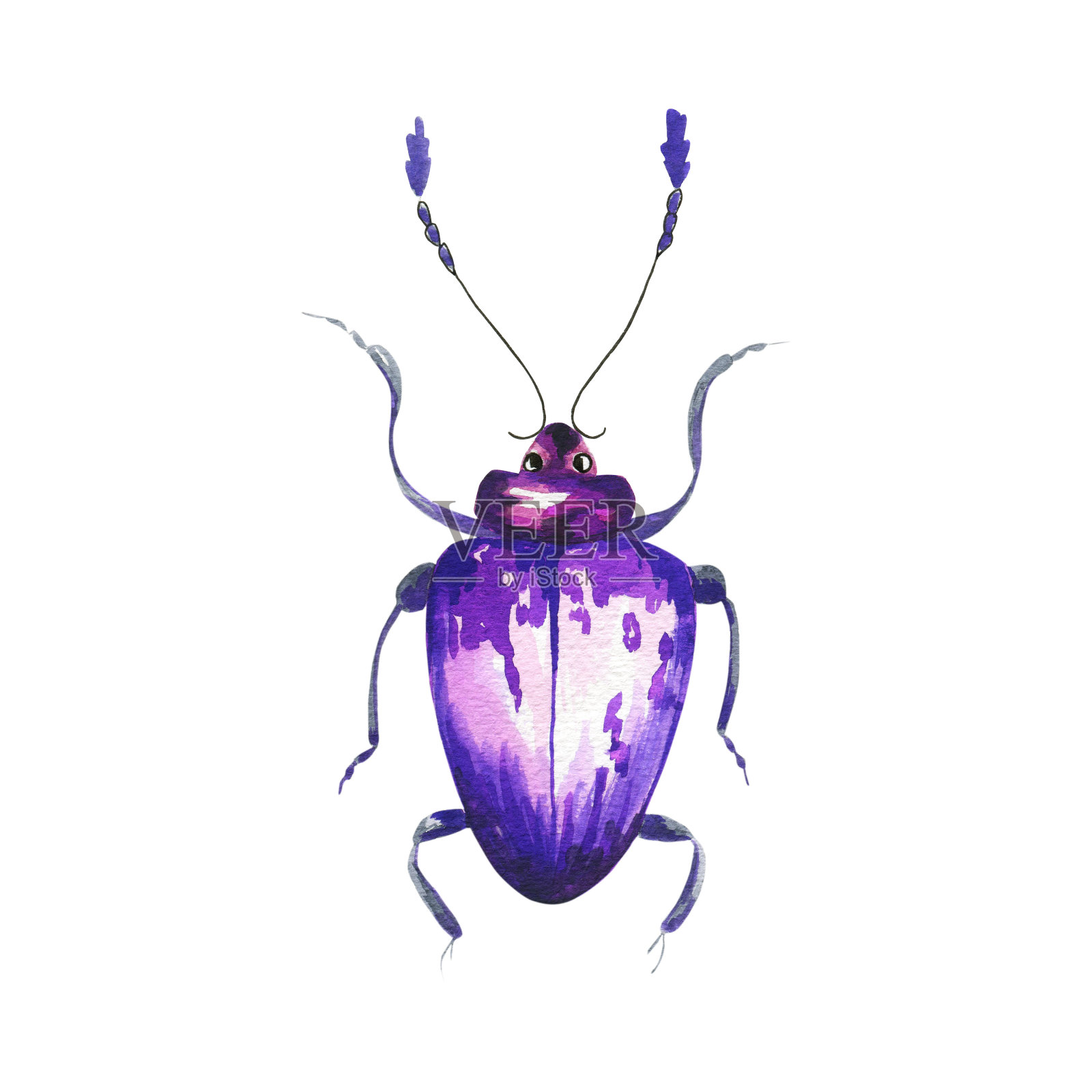 五颜六色的昆虫，蠕虫和昆虫的网页设计。设计元素图片