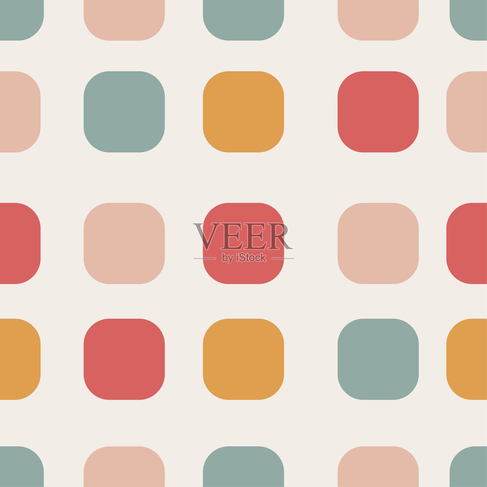 马赛克无缝模式插画图片素材