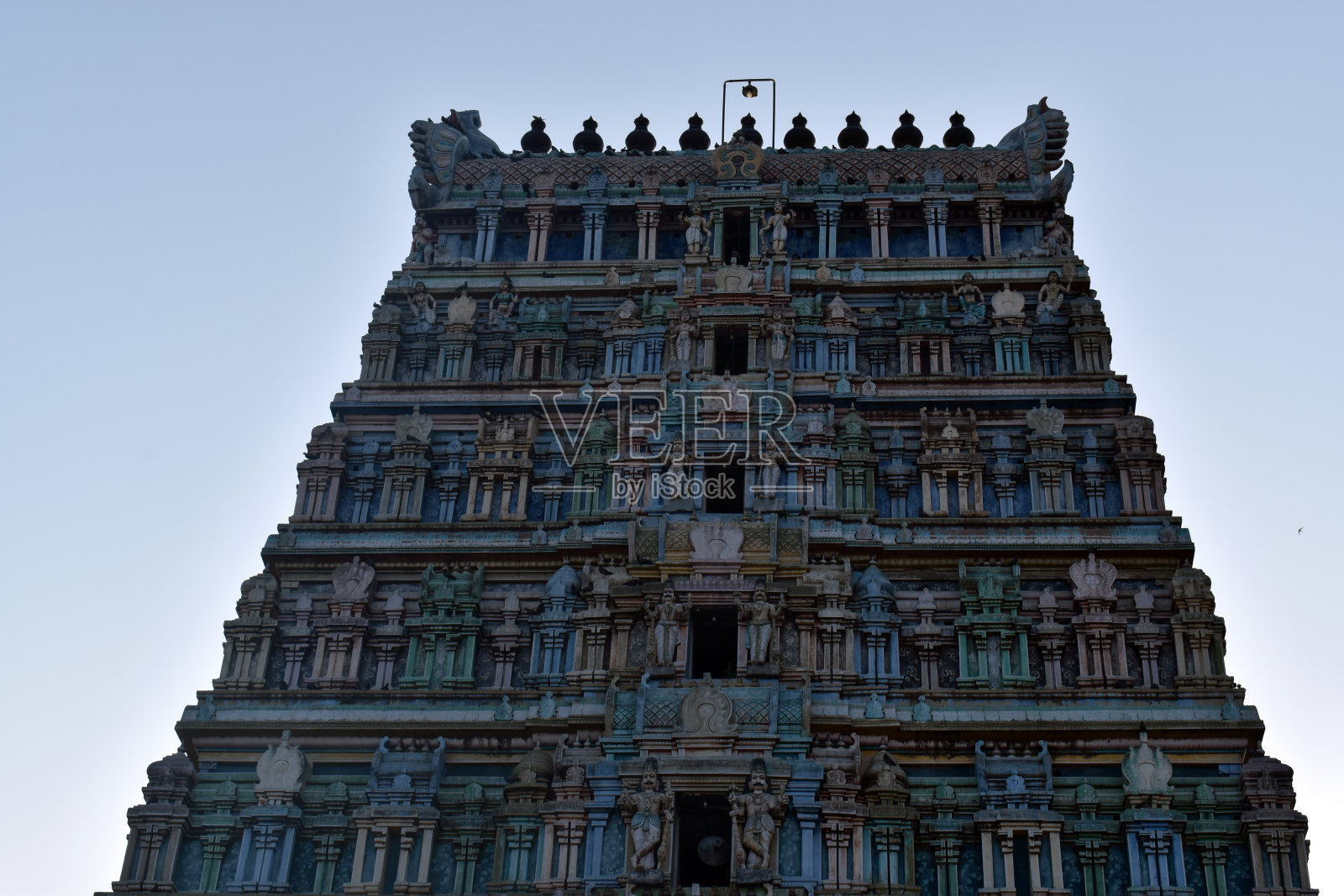 印度南部寺庙与圣地；康亚库马里，泰米尔纳德邦，印度；经济旅行的标志性目的地照片摄影图片