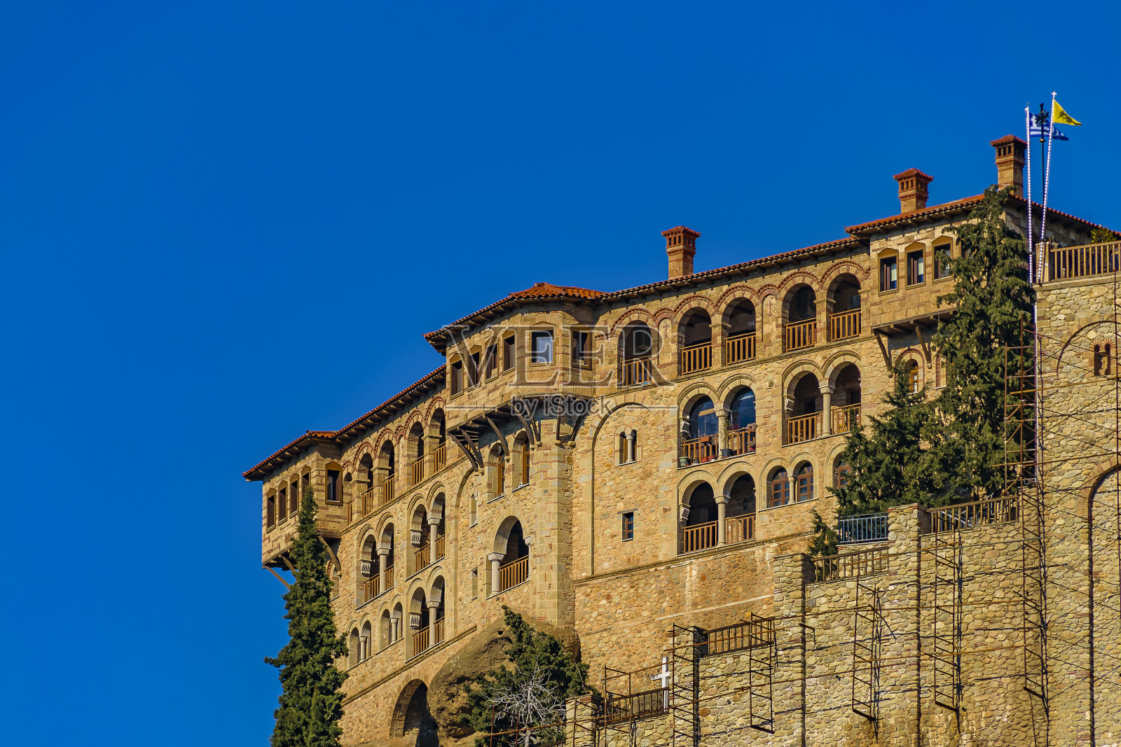 瓦拉姆修道院，迈泰奥拉，希腊照片摄影图片