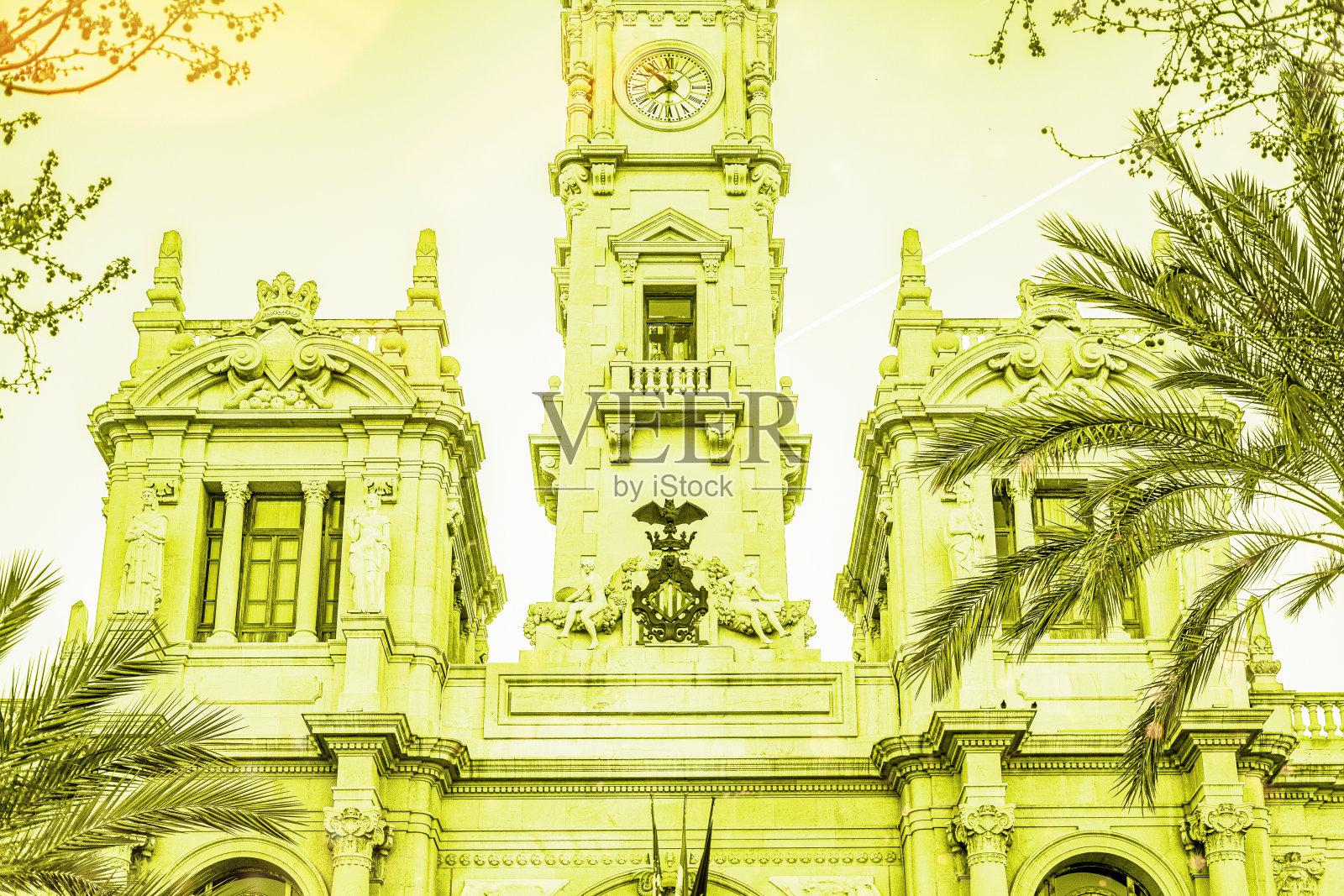 西班牙瓦伦西亚的殖民建筑照片摄影图片