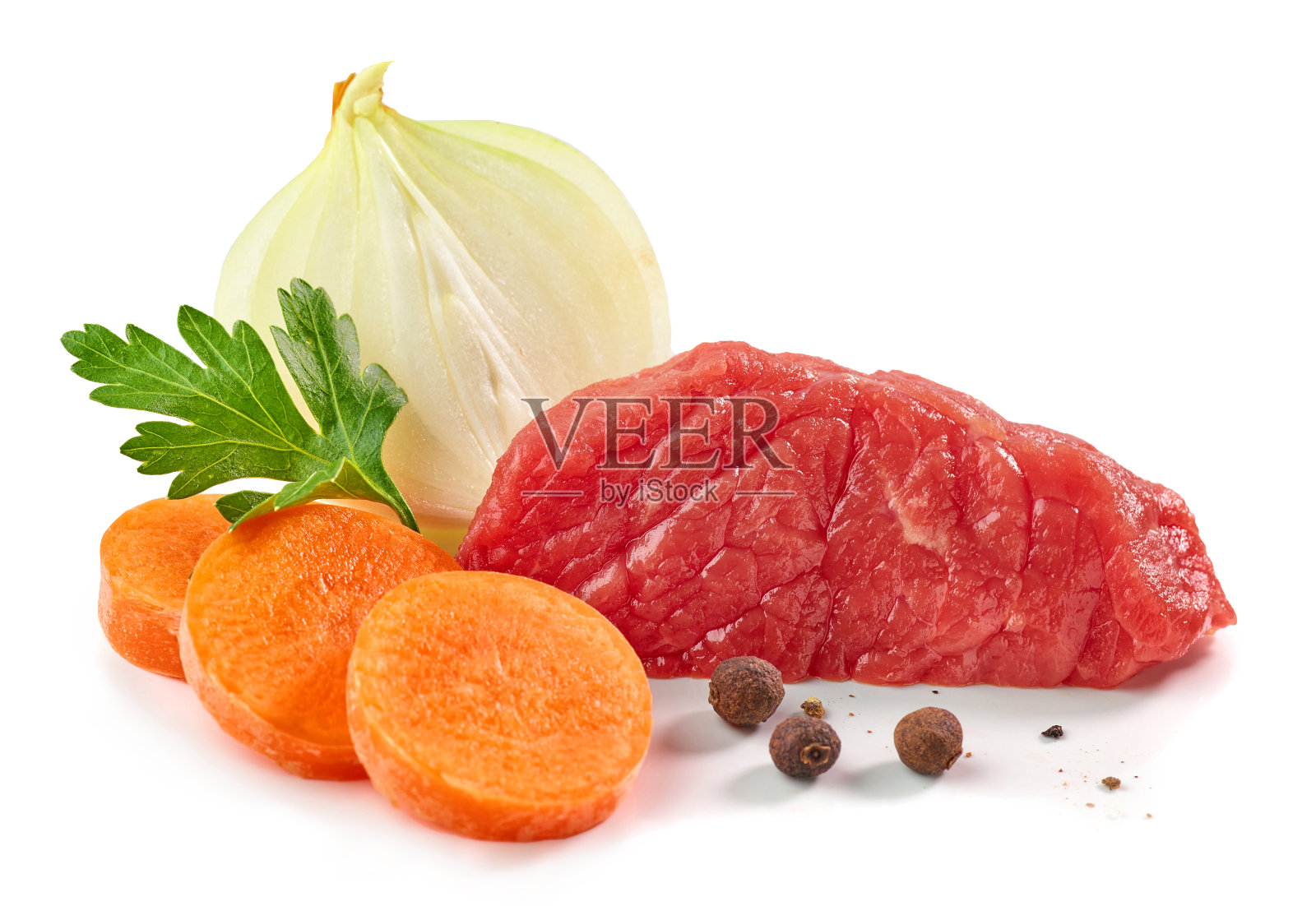 牛肉汤的各种配料照片摄影图片