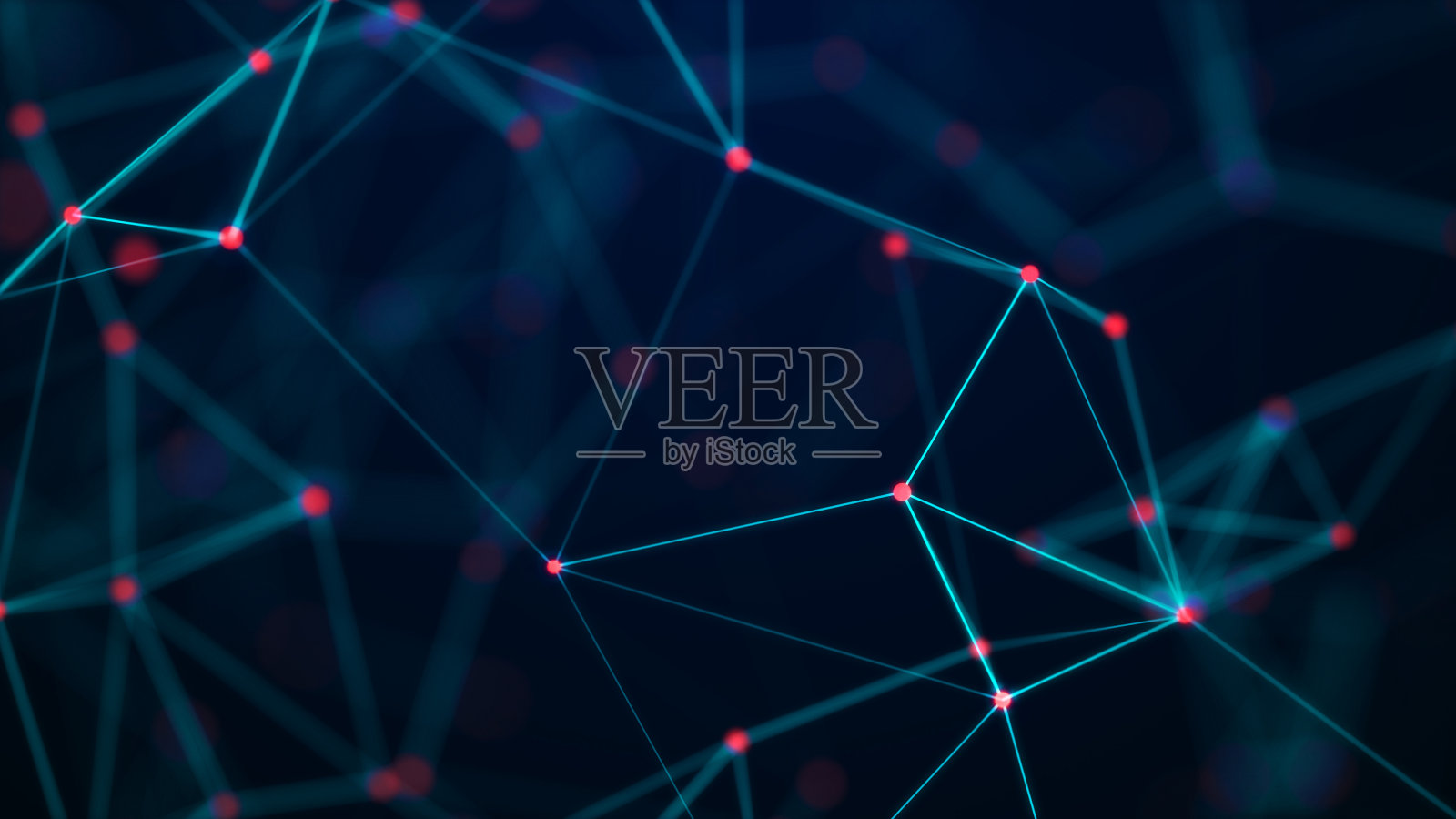 用点和线相连的抽象插图。数字网络背景。科学的概念，技术。3 d照片摄影图片