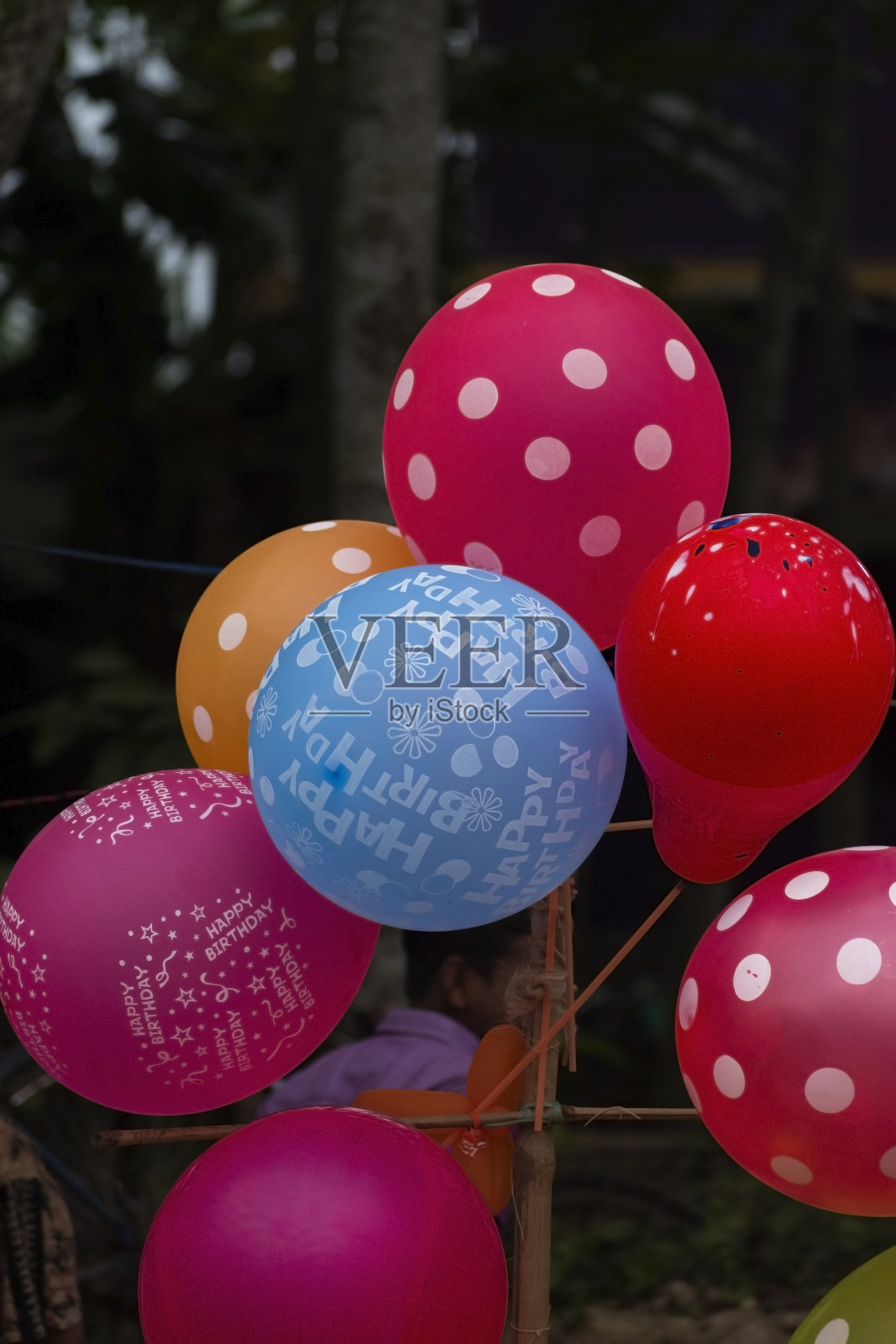 彩色气球收集照片摄影图片