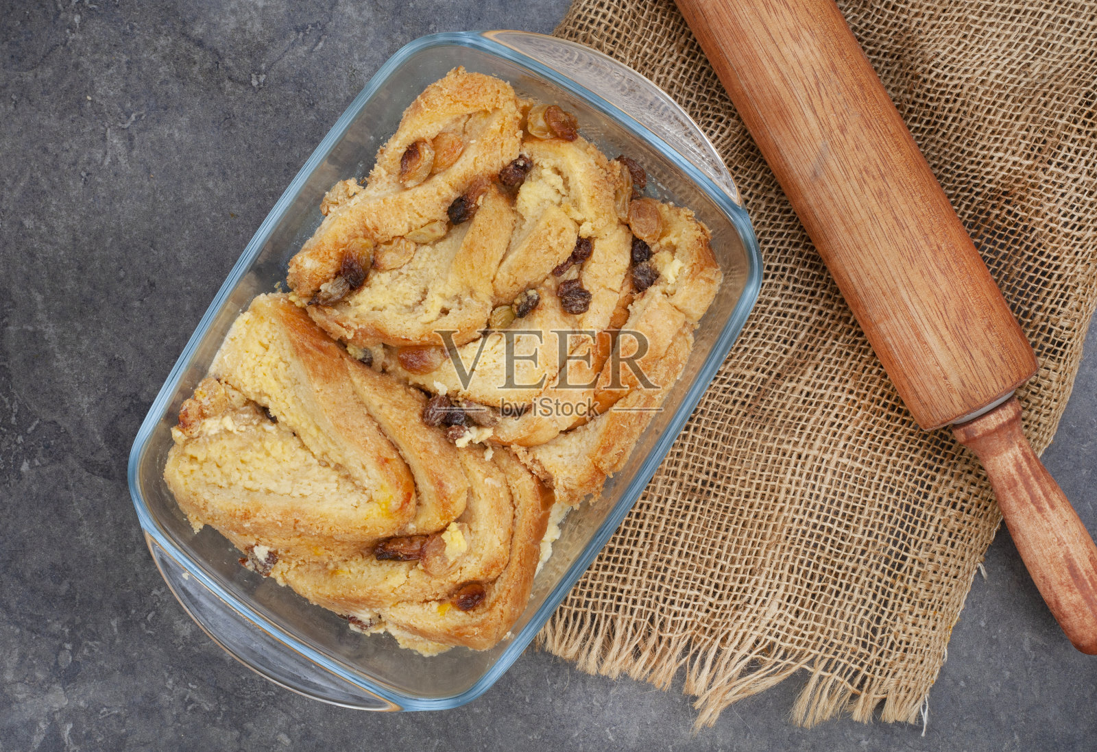 英国面包和黄油布丁照片摄影图片