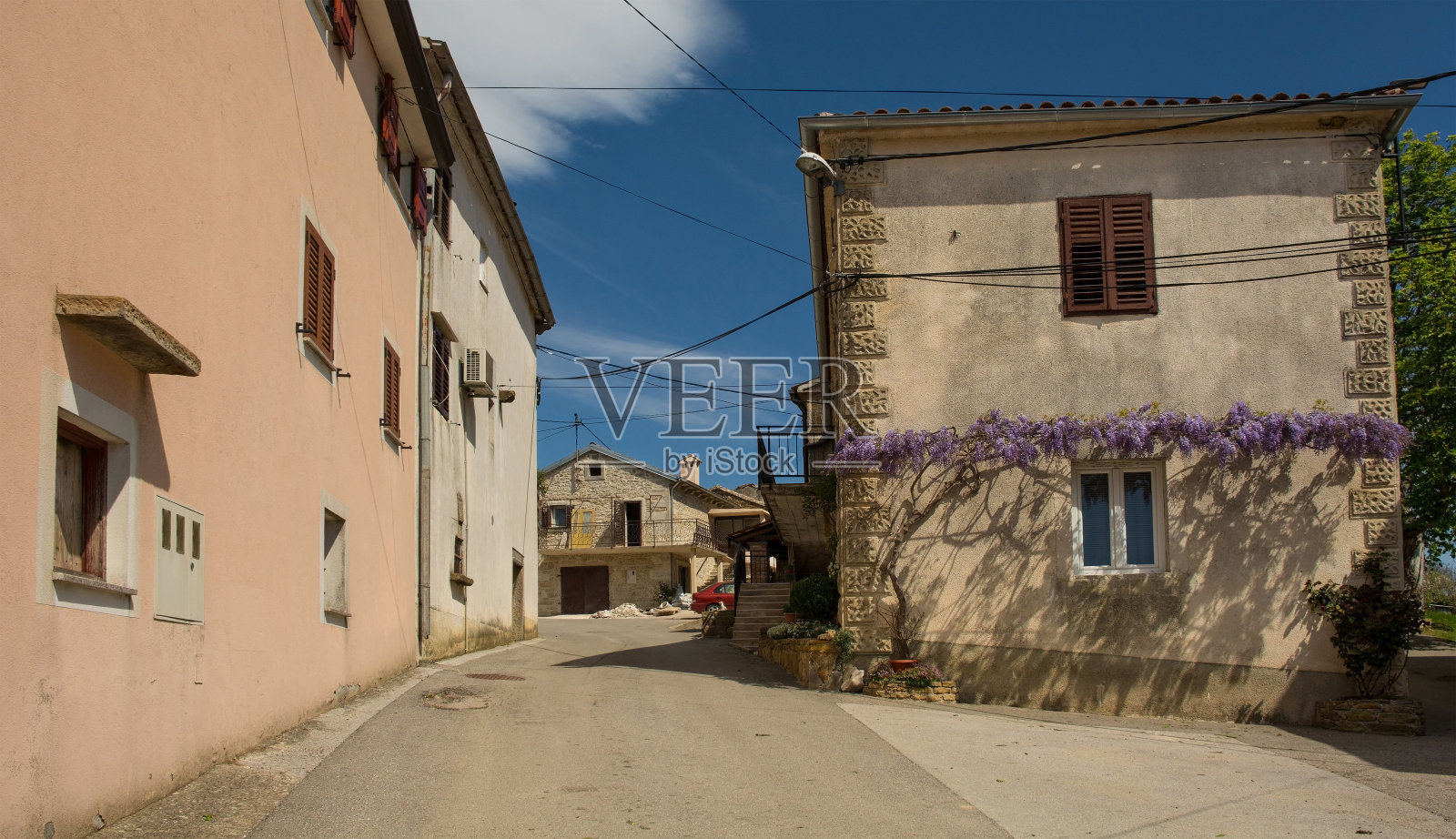 克罗地亚伊斯特里亚的Vrh村照片摄影图片