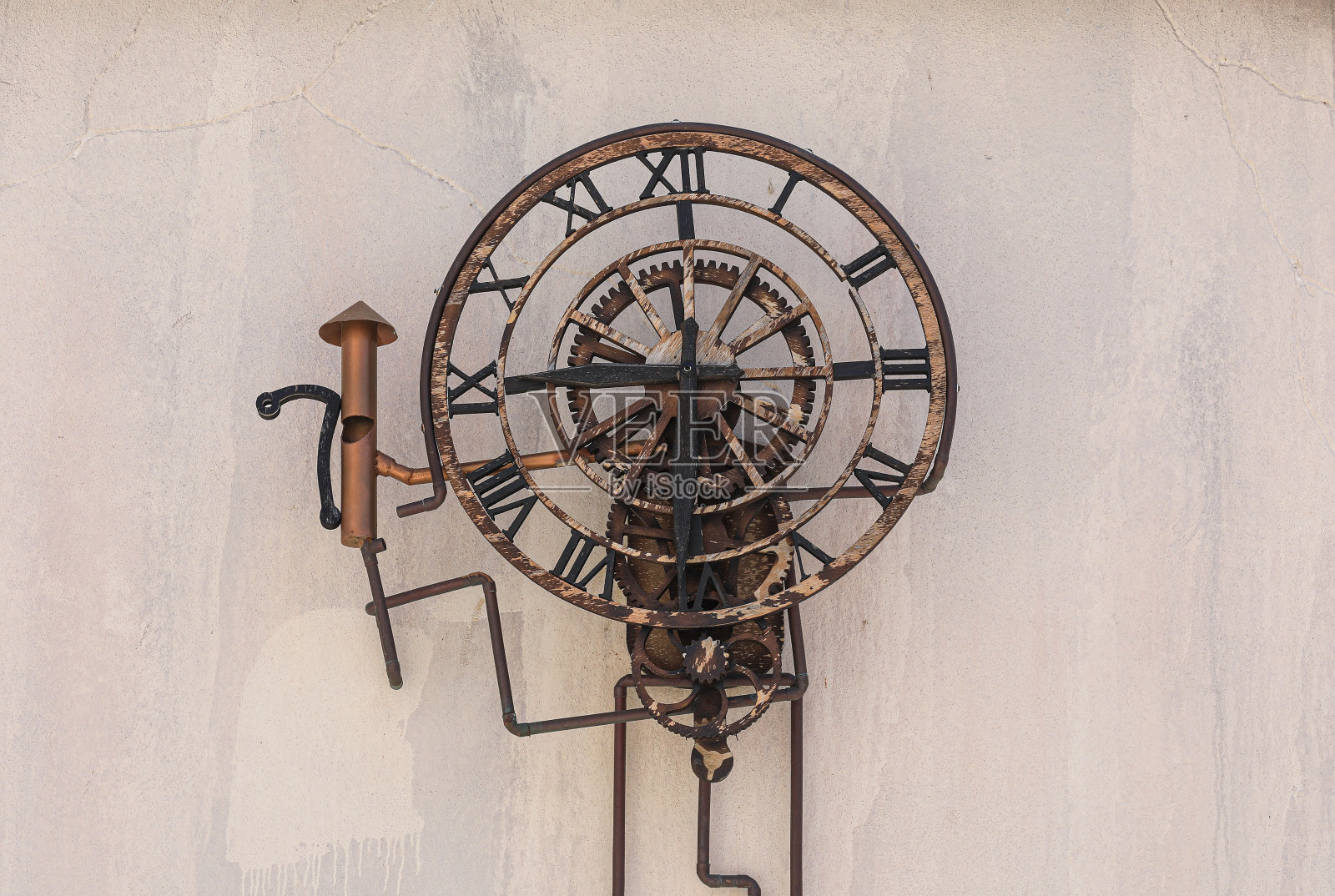 复古齿轮机械装置照片摄影图片