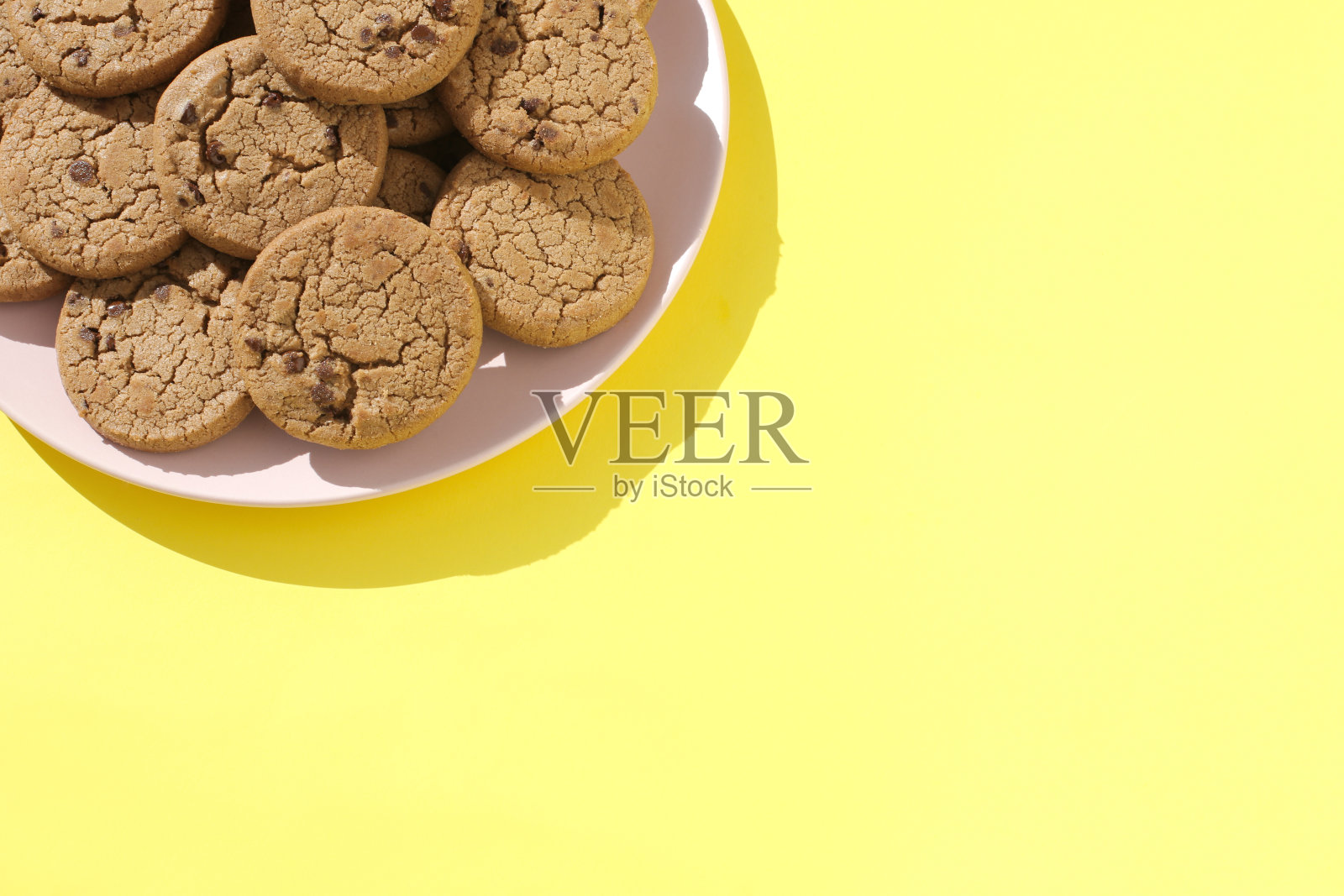 燕麦饼干。照片摄影图片