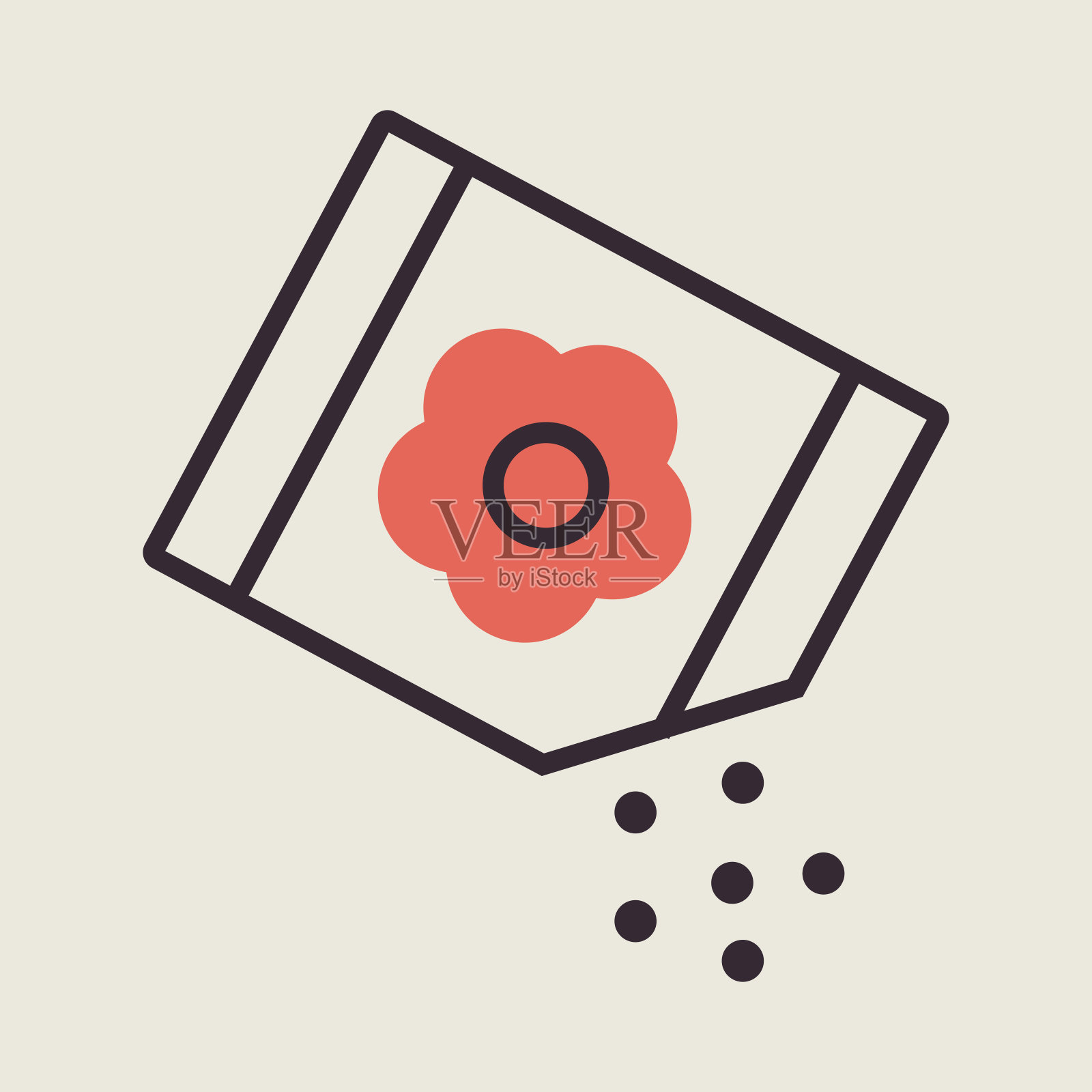 纸袋种子矢量图标插画图片素材