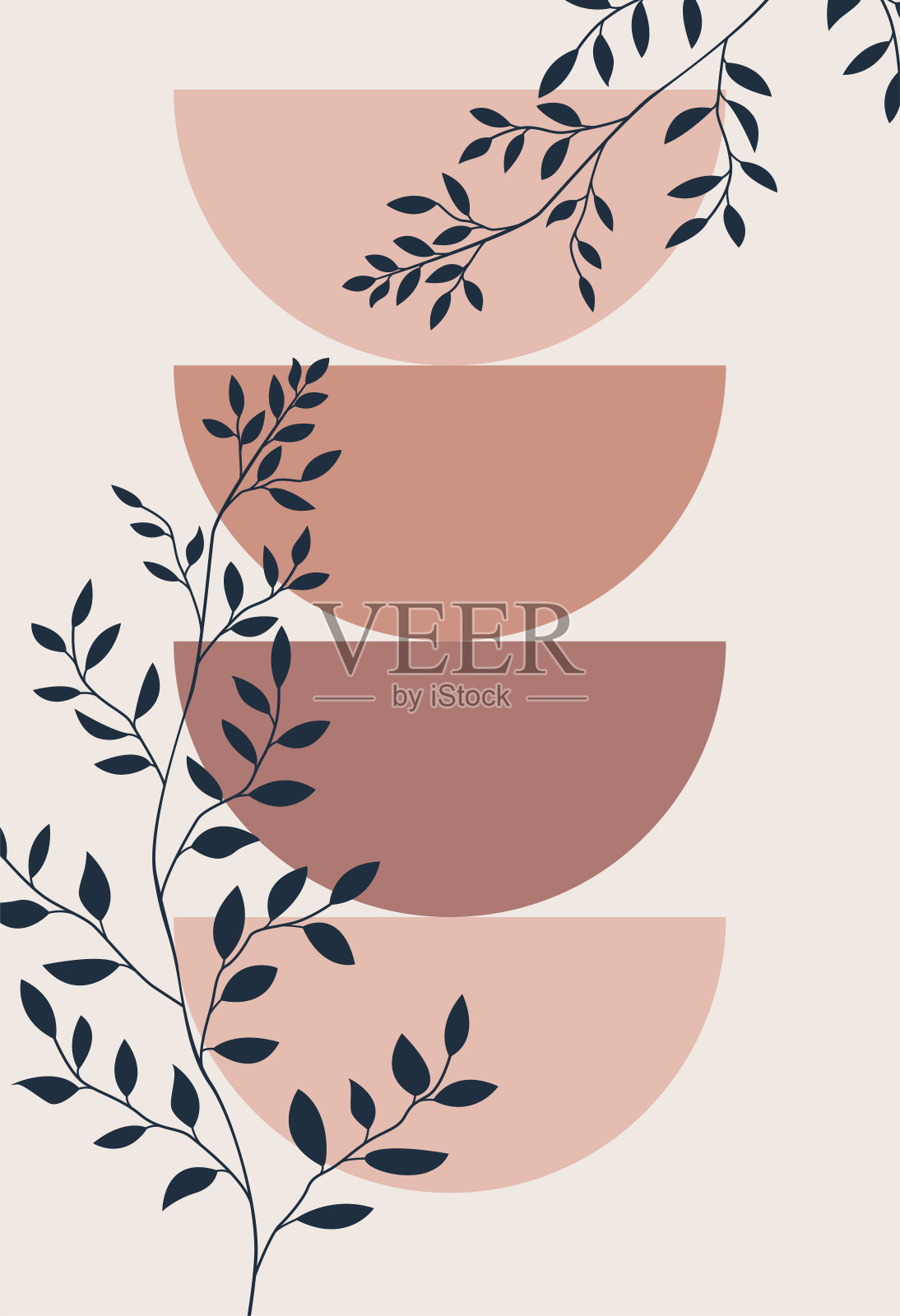 极简主义。抽象现代印刷套装。标志。墙艺术。海报。插画图片素材