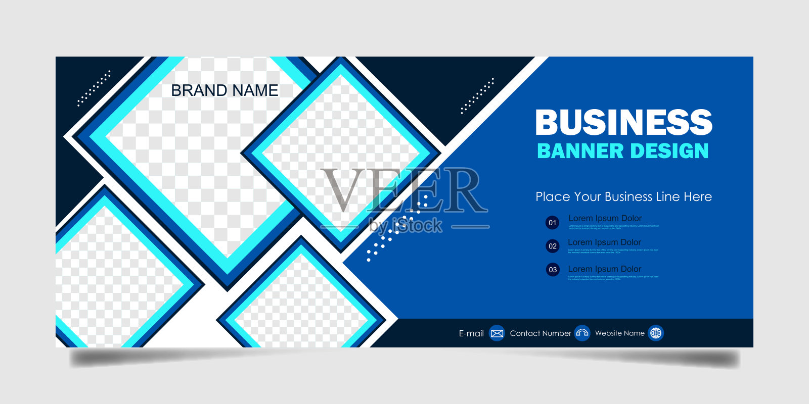 横幅模板的网络和社会媒体后插画图片素材