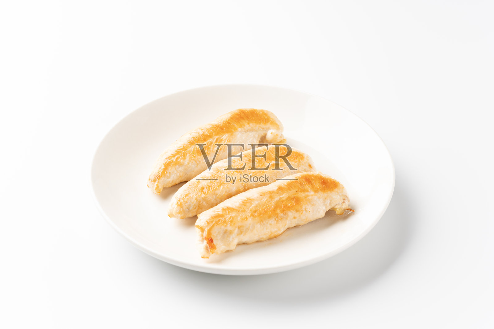 烤鸡胸条照片摄影图片