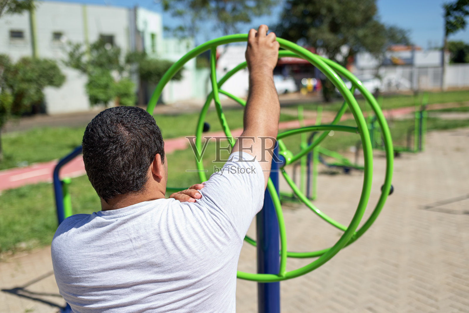 在非城市公园健身照片摄影图片