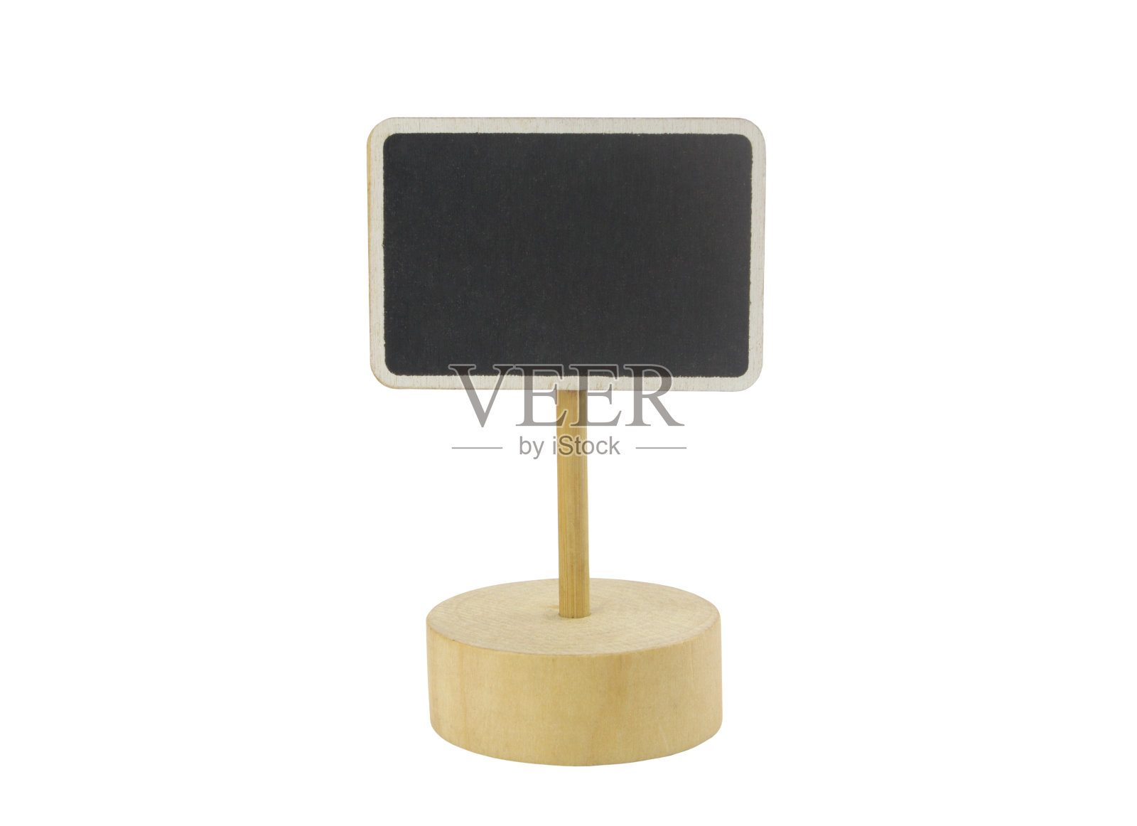 黑板标签或价签单独立在台子上照片摄影图片