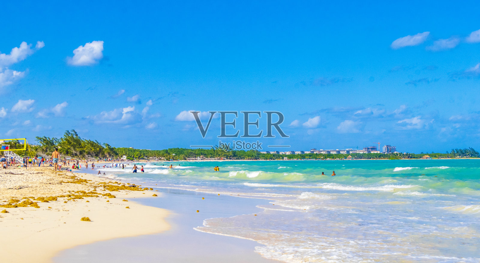 墨西哥热带海滩88 Punta Esmeralda Playa del Carmen墨西哥。照片摄影图片