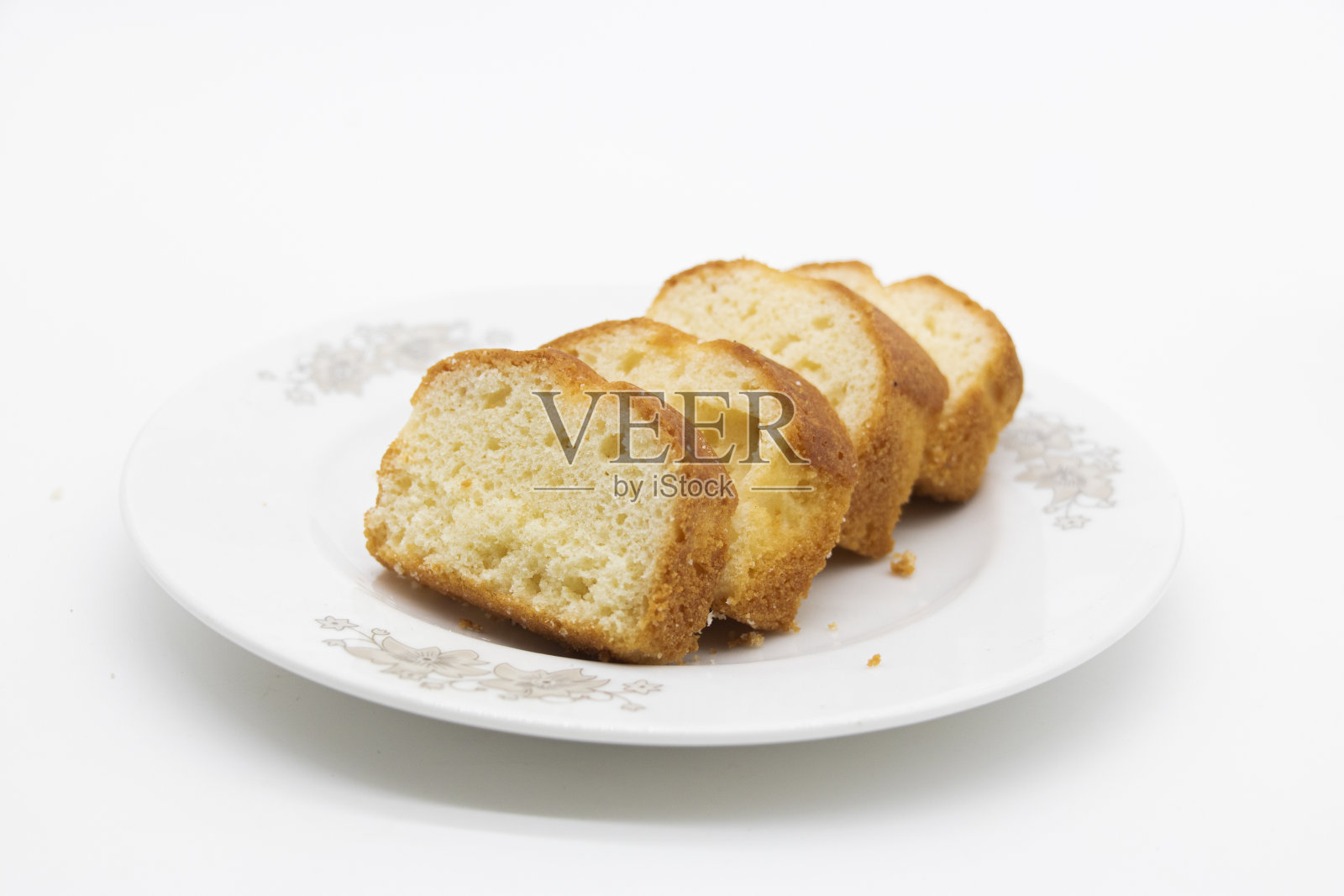 柠檬味磅蛋糕装饰照片摄影图片