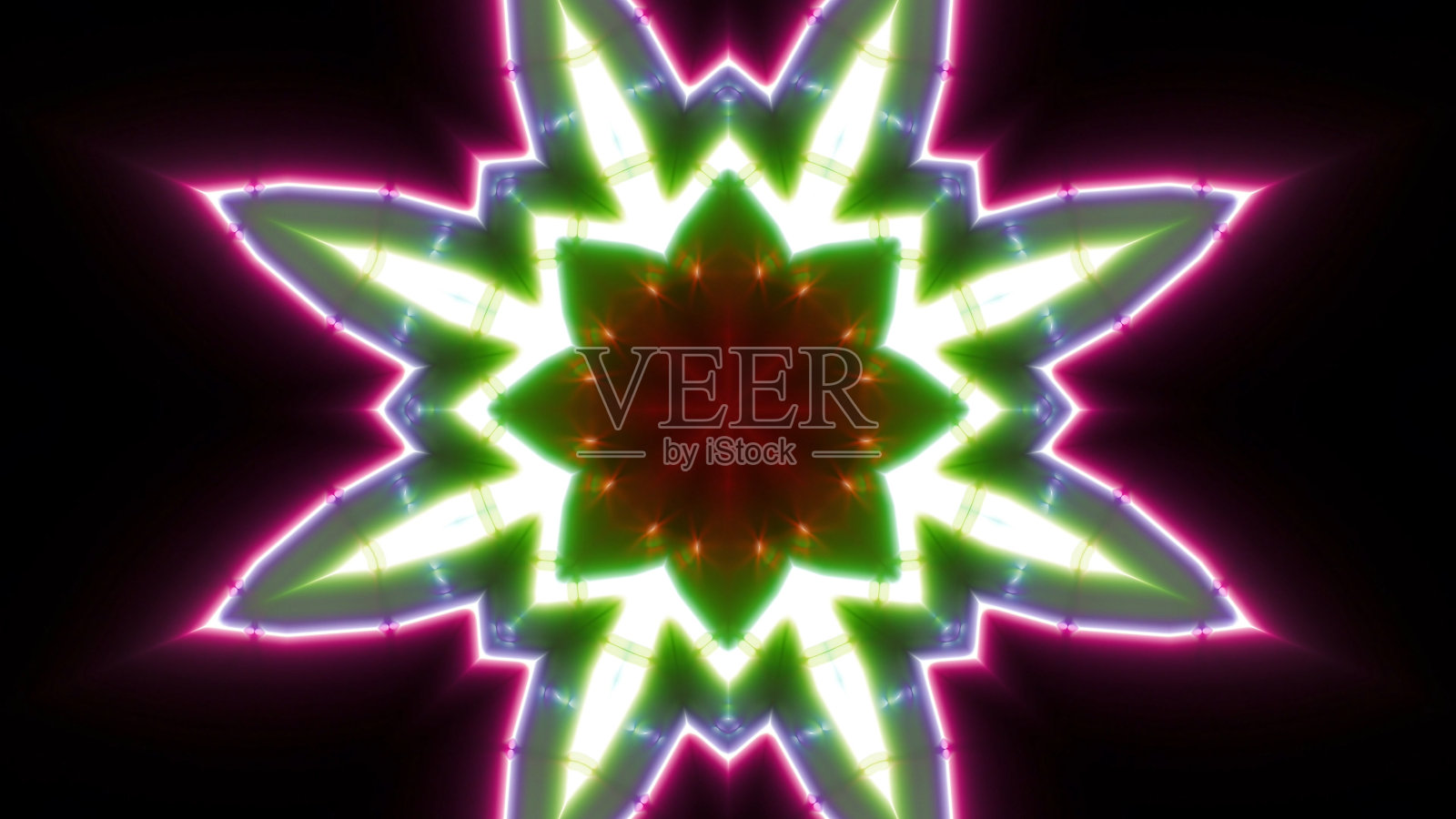 闪烁的彩色花VJ灯照片摄影图片