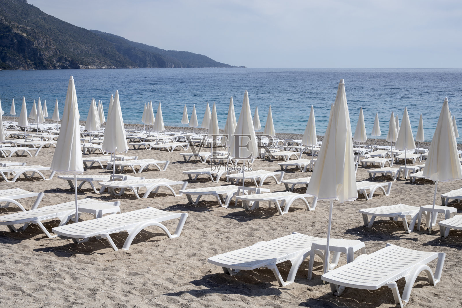 爱琴海的土耳其海滩照片摄影图片