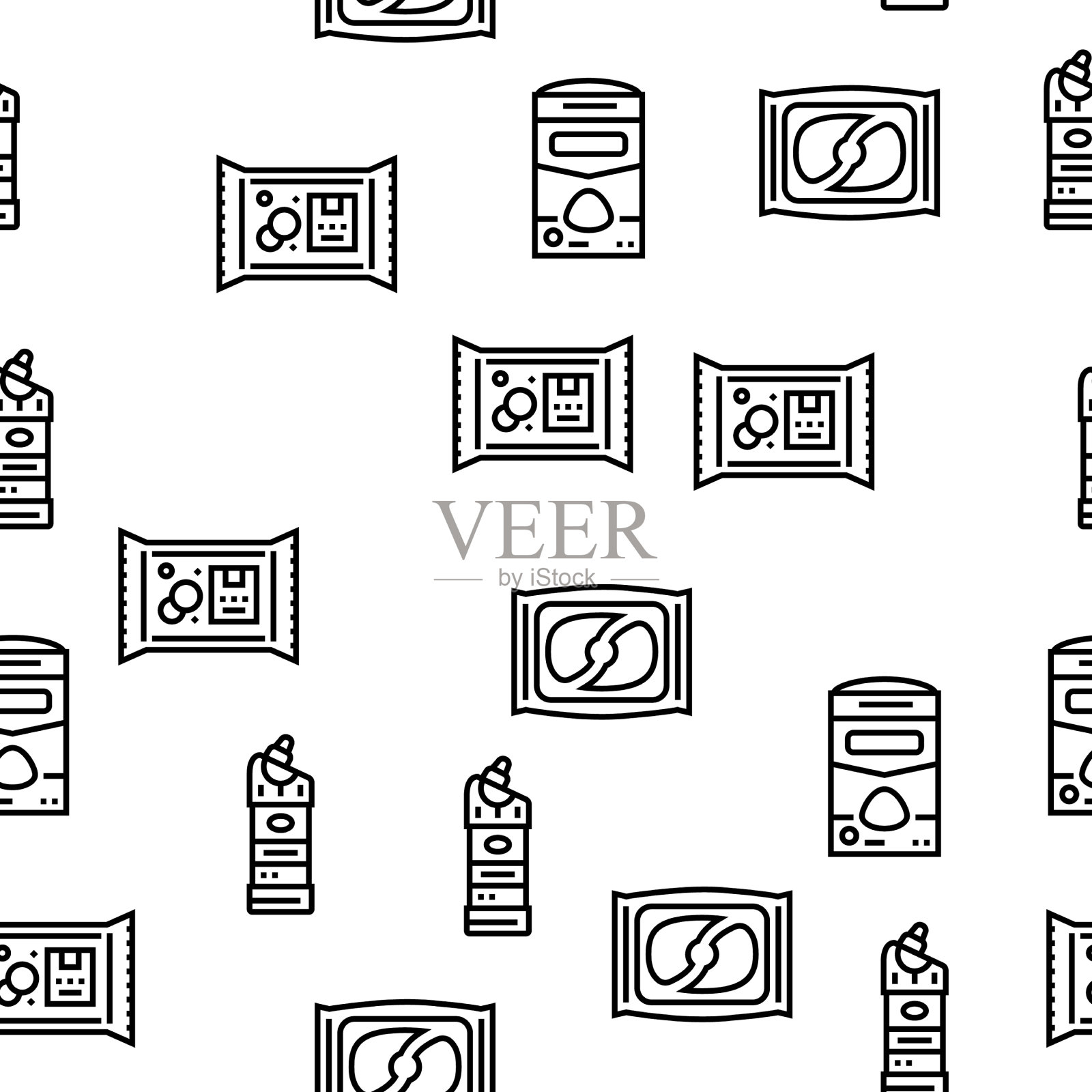 有机洗涤剂无缝洗衣皂插画图片素材