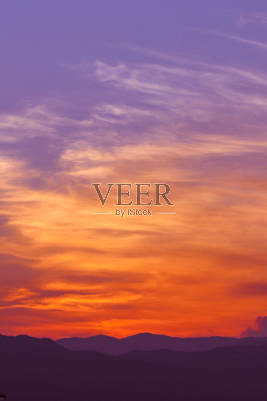 橙色的日落的天空照片摄影图片