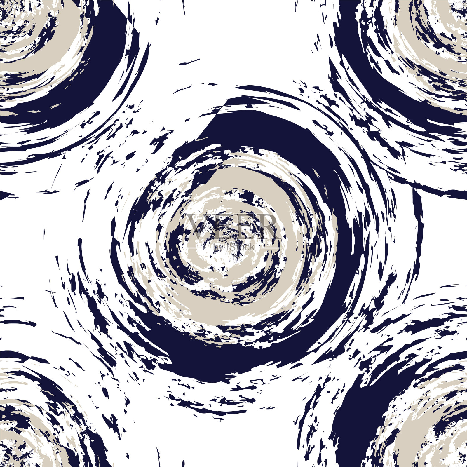 笔画笔画圈无缝图案设计插画图片素材