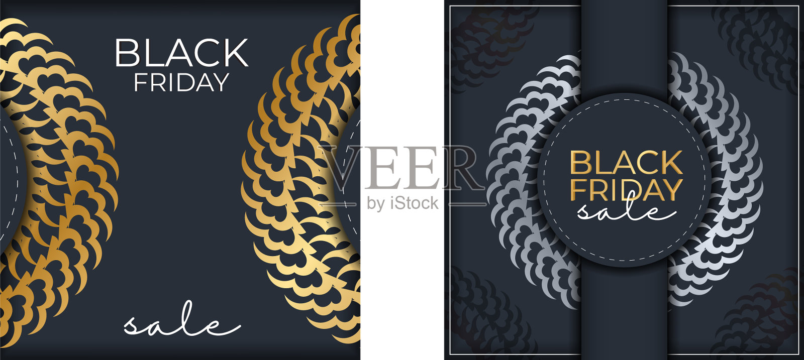 黑色星期五的节日海报模板在黑暗中设计模板素材