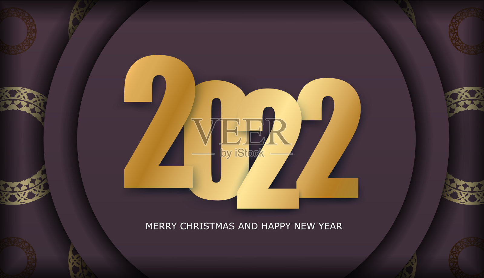 问候传单模板2022圣诞快乐和设计模板素材