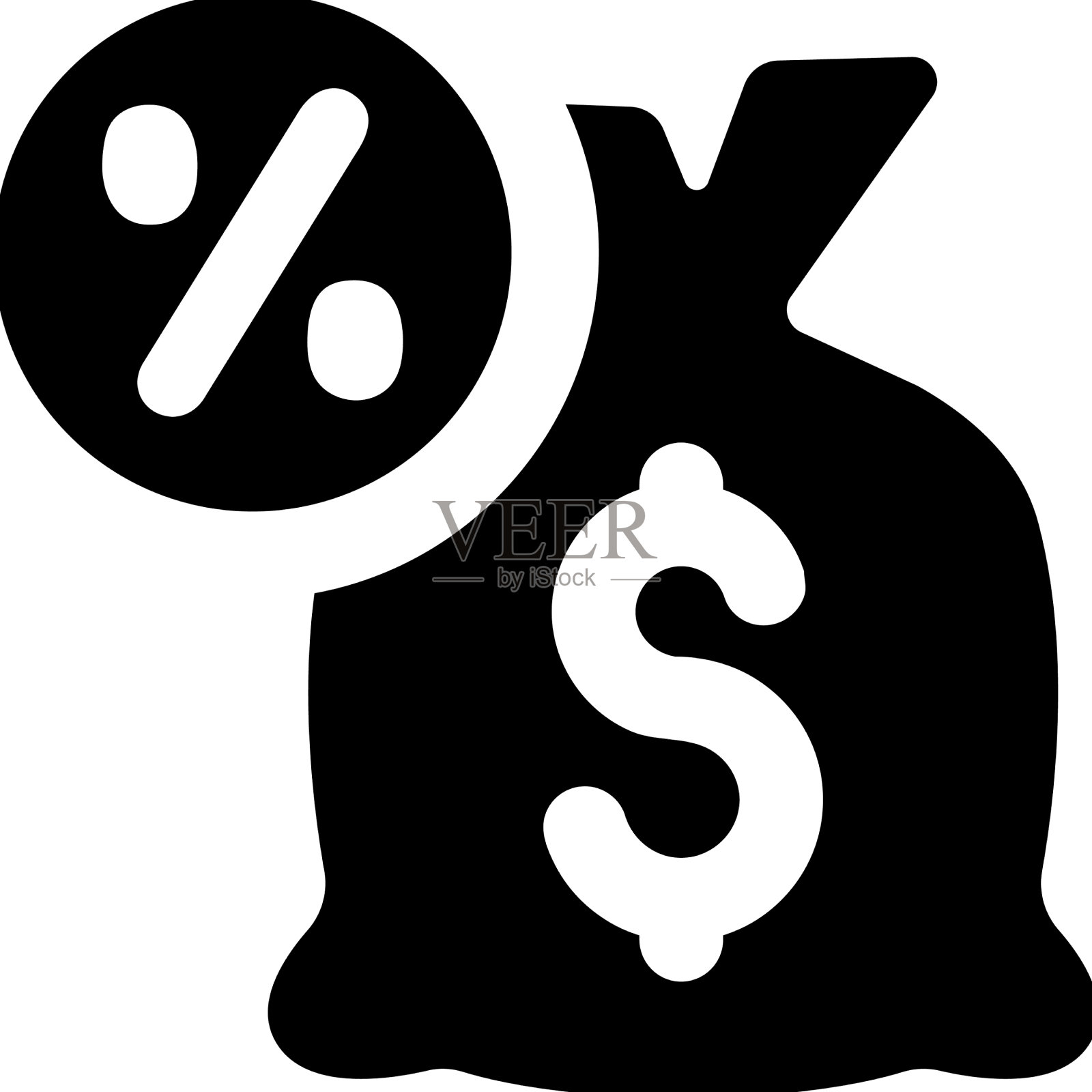 贷款利率图标设计元素图片