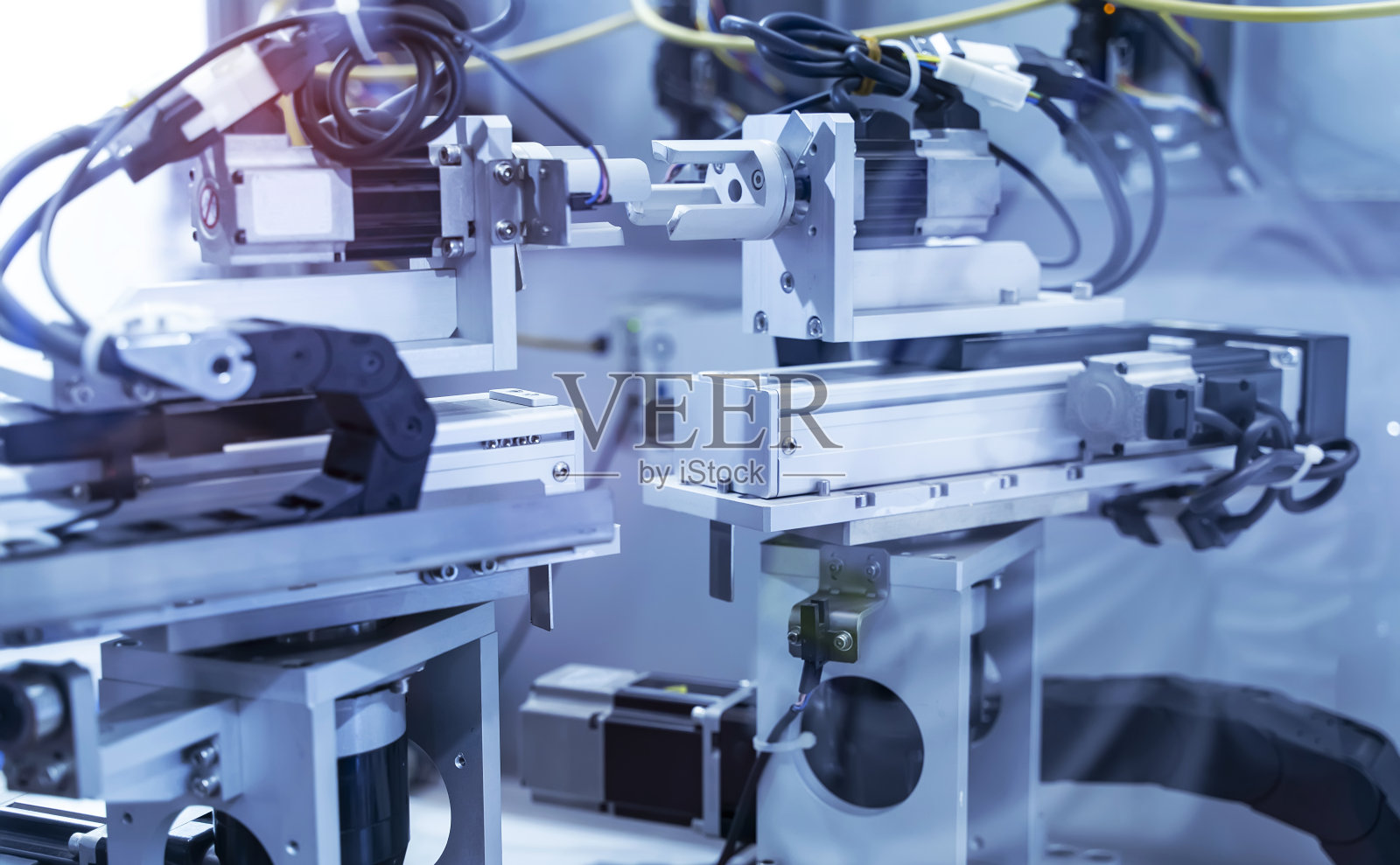 自动化工业机器人工作机器人，工业4.0和技术概念照片摄影图片