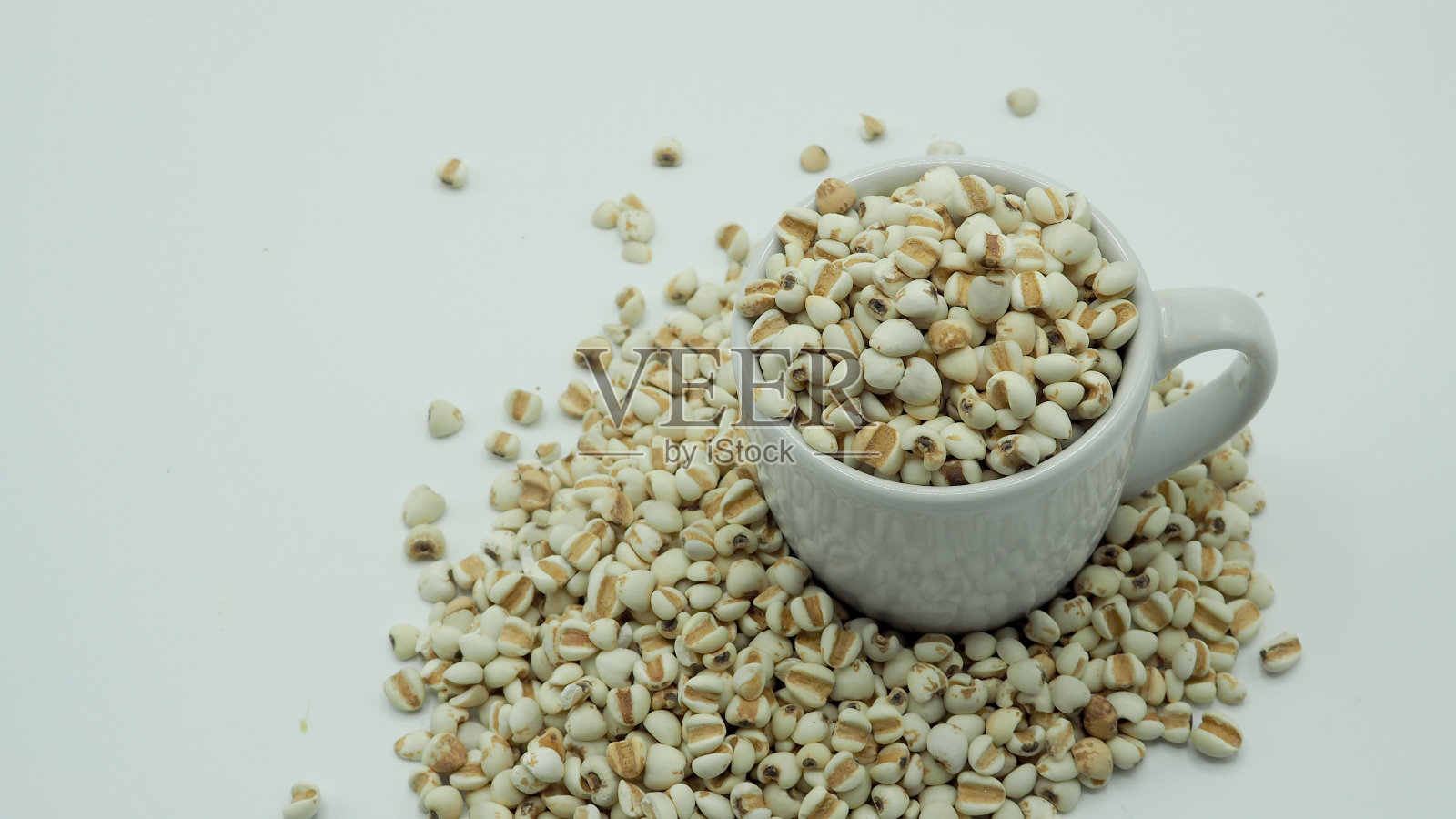 薏苡仁，也称为adlay和coix，在亚洲文化中作为食物来源照片摄影图片