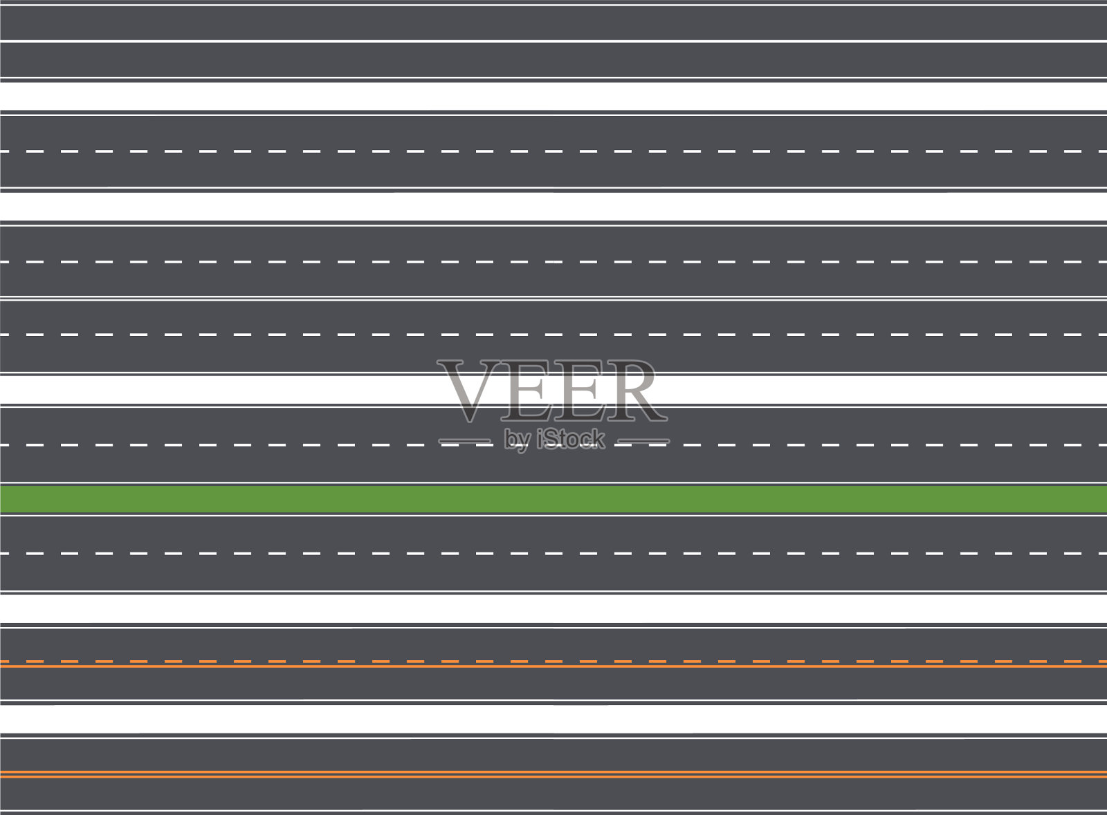 无缝公路笔直公路插画图片素材