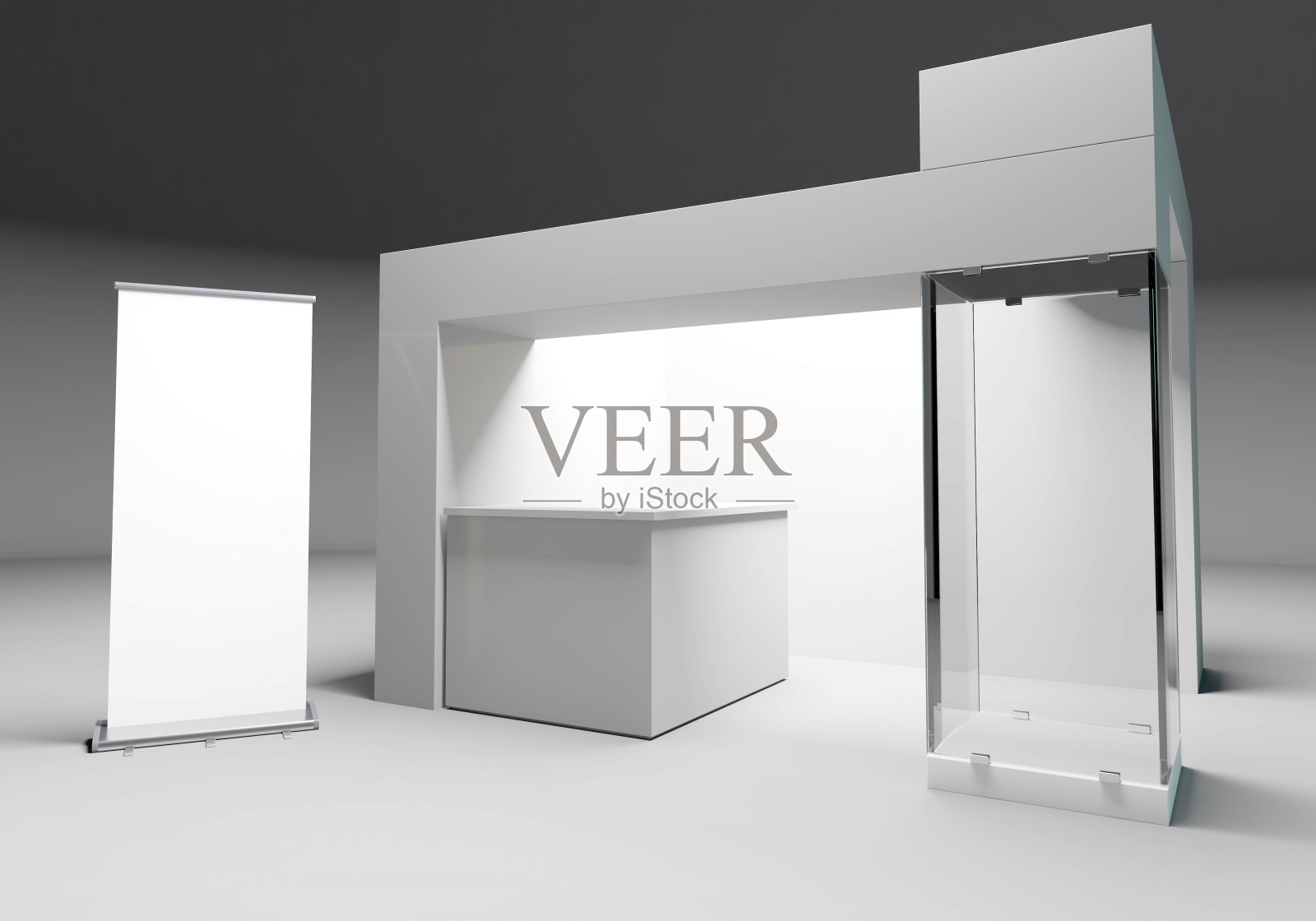 展台设计，Cube展台模型，3D渲染照片摄影图片