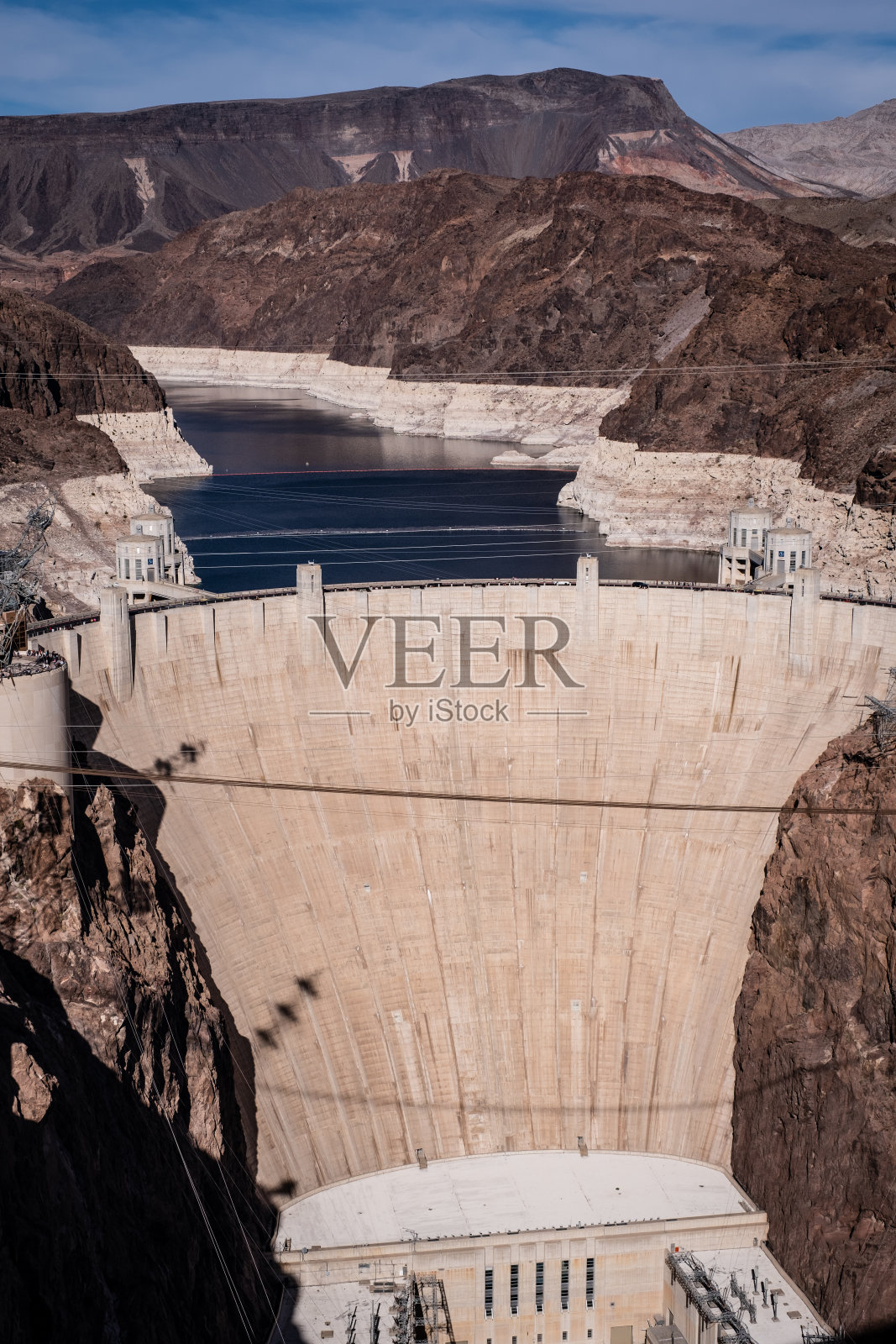 胡佛大坝水位低照片摄影图片