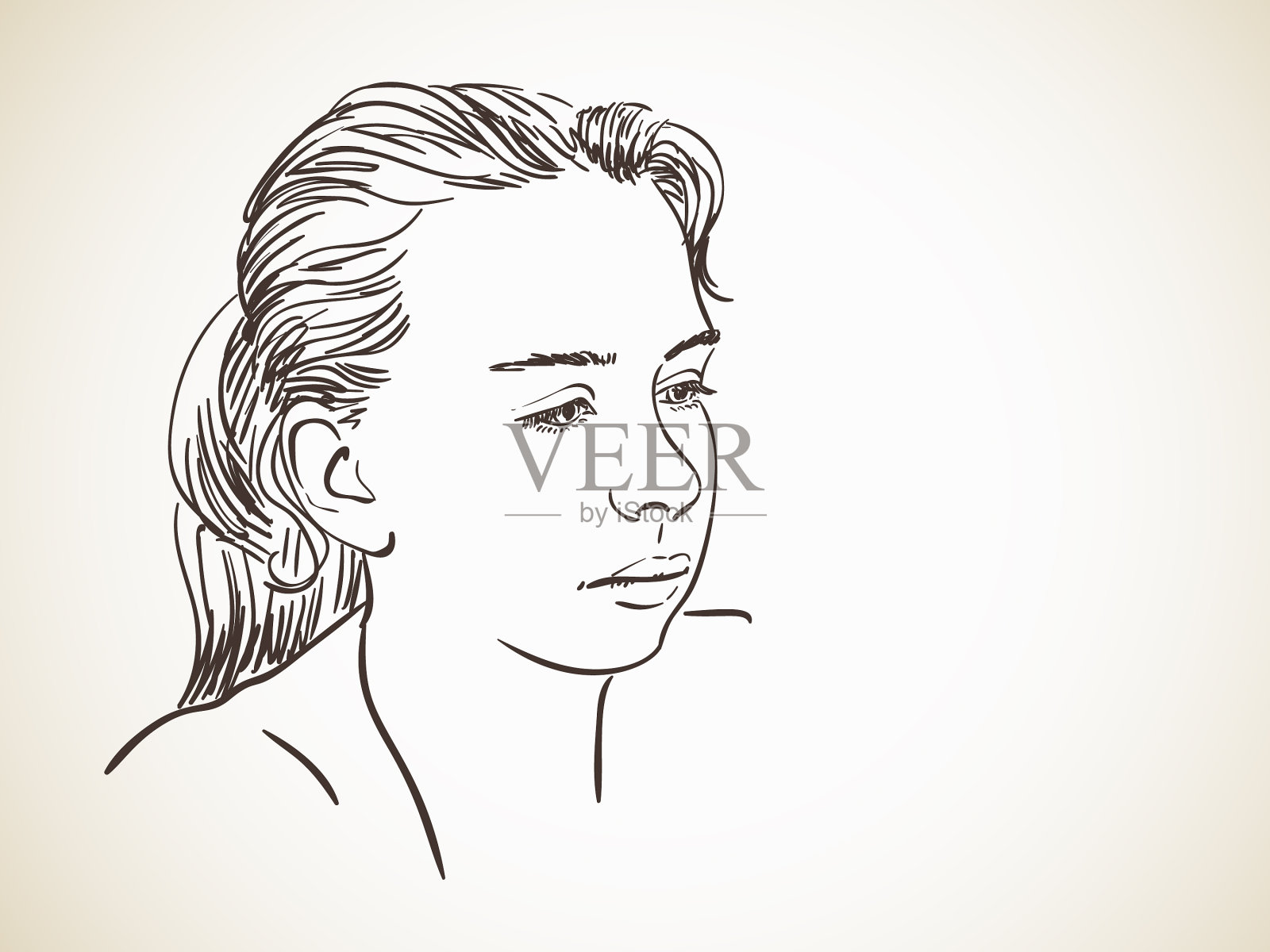 女孩插画图片素材