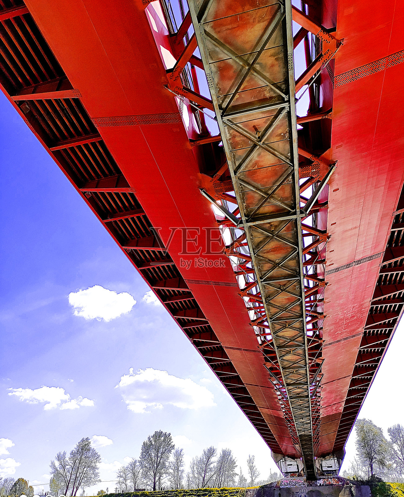 红色佛罗伦萨印第诺桥照片摄影图片
