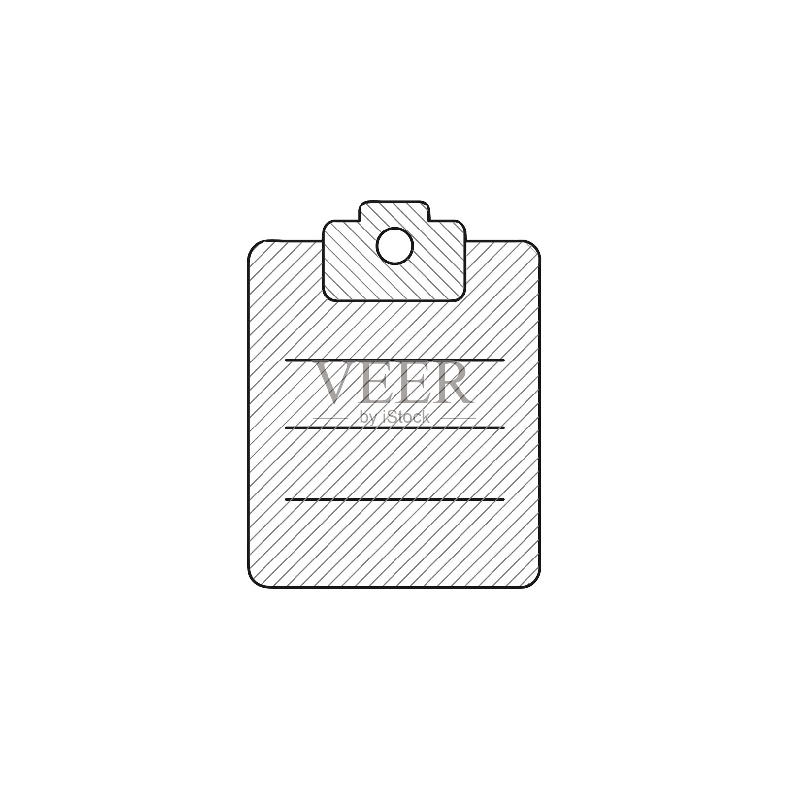 剪贴板细线图标剪贴板手绘图标素材